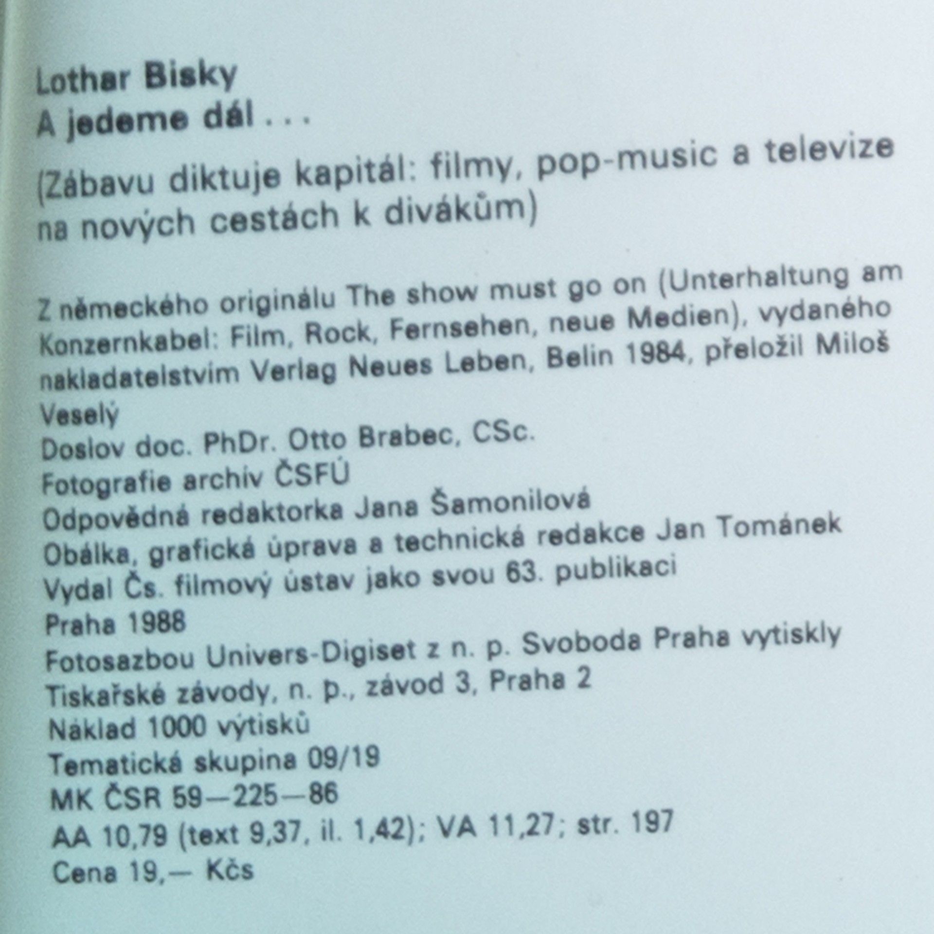 Lothar Bisky a jedeme dál...