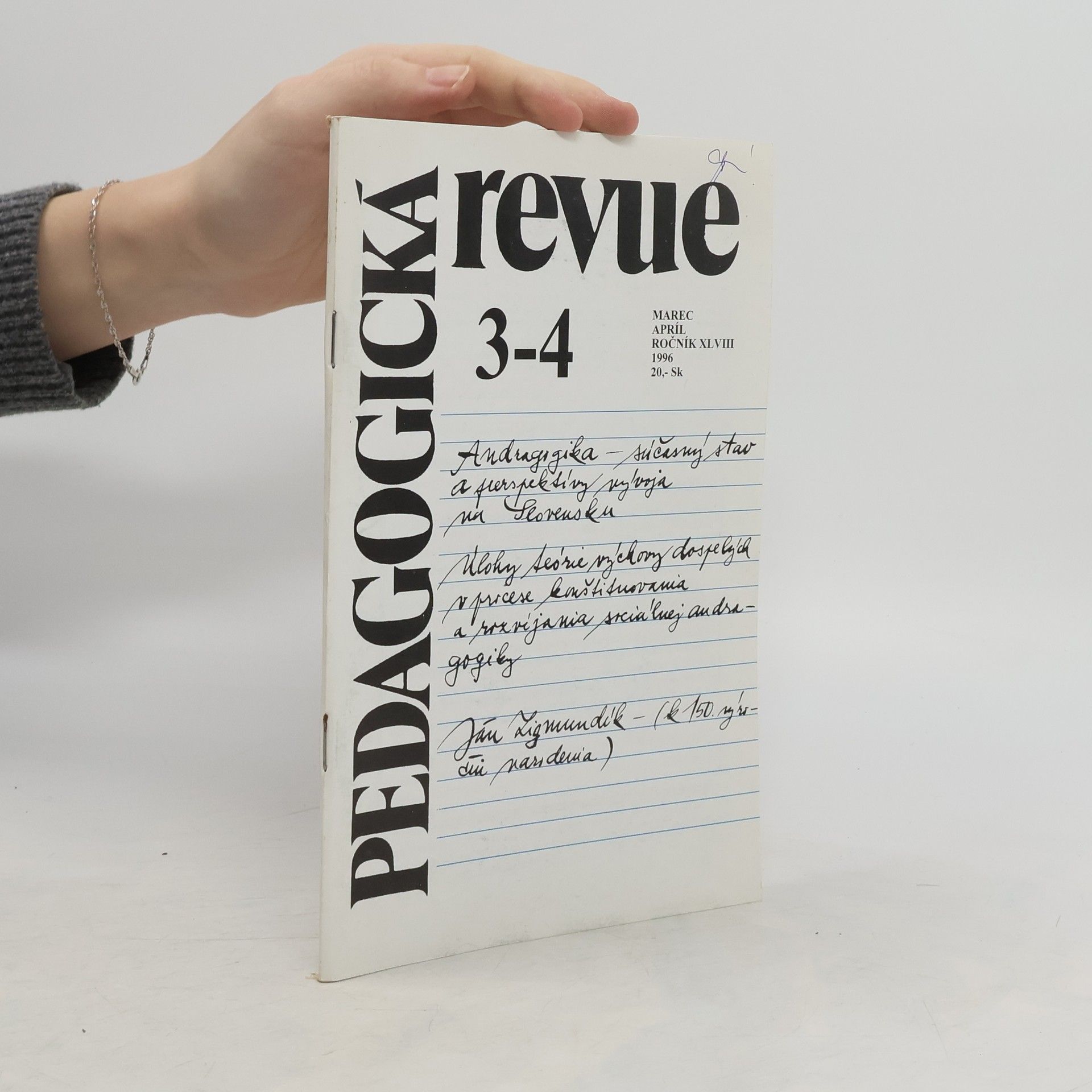 Various authors Pedagogická revue 3-4/1996