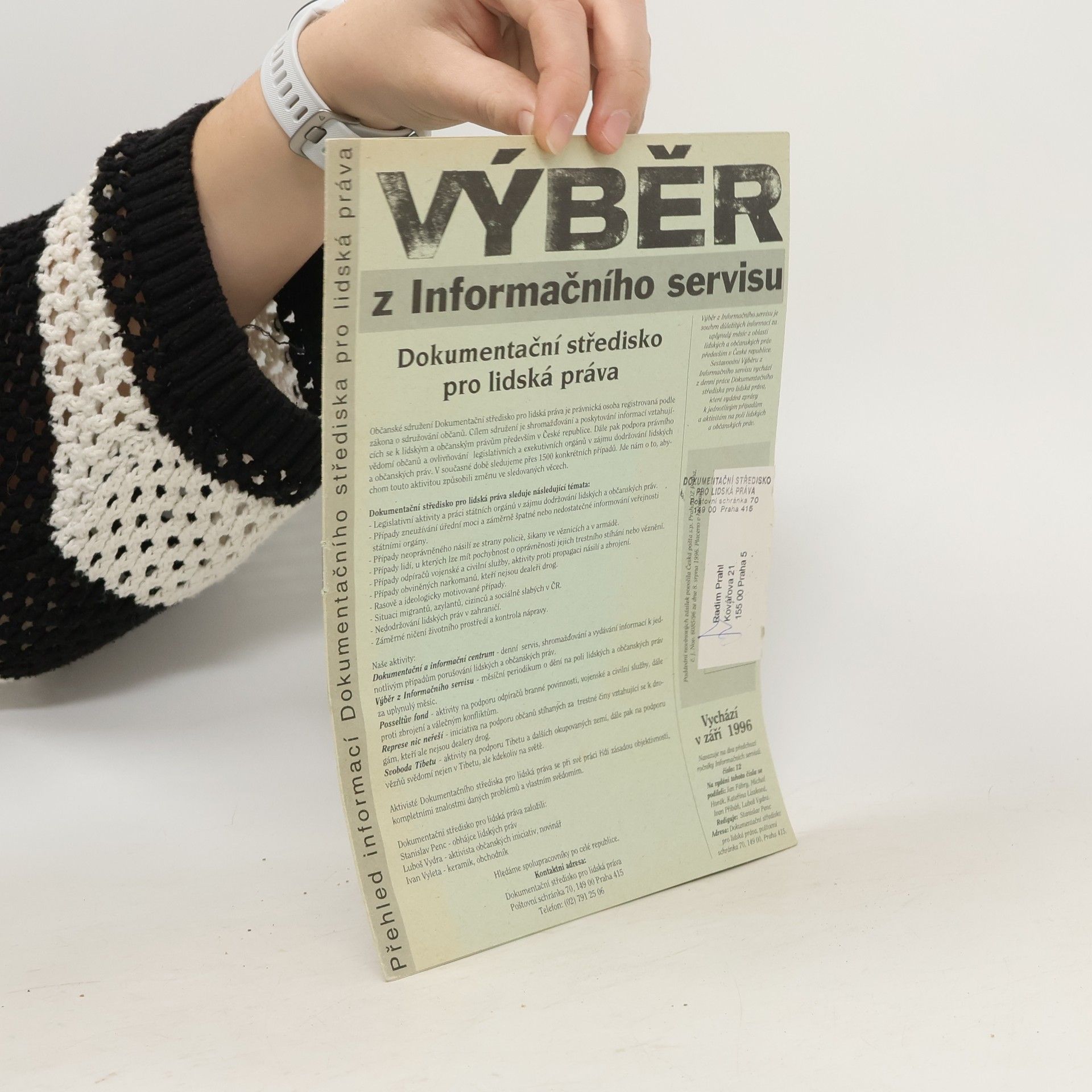 kolektiv Výběr z informačního servisu 9/1996
