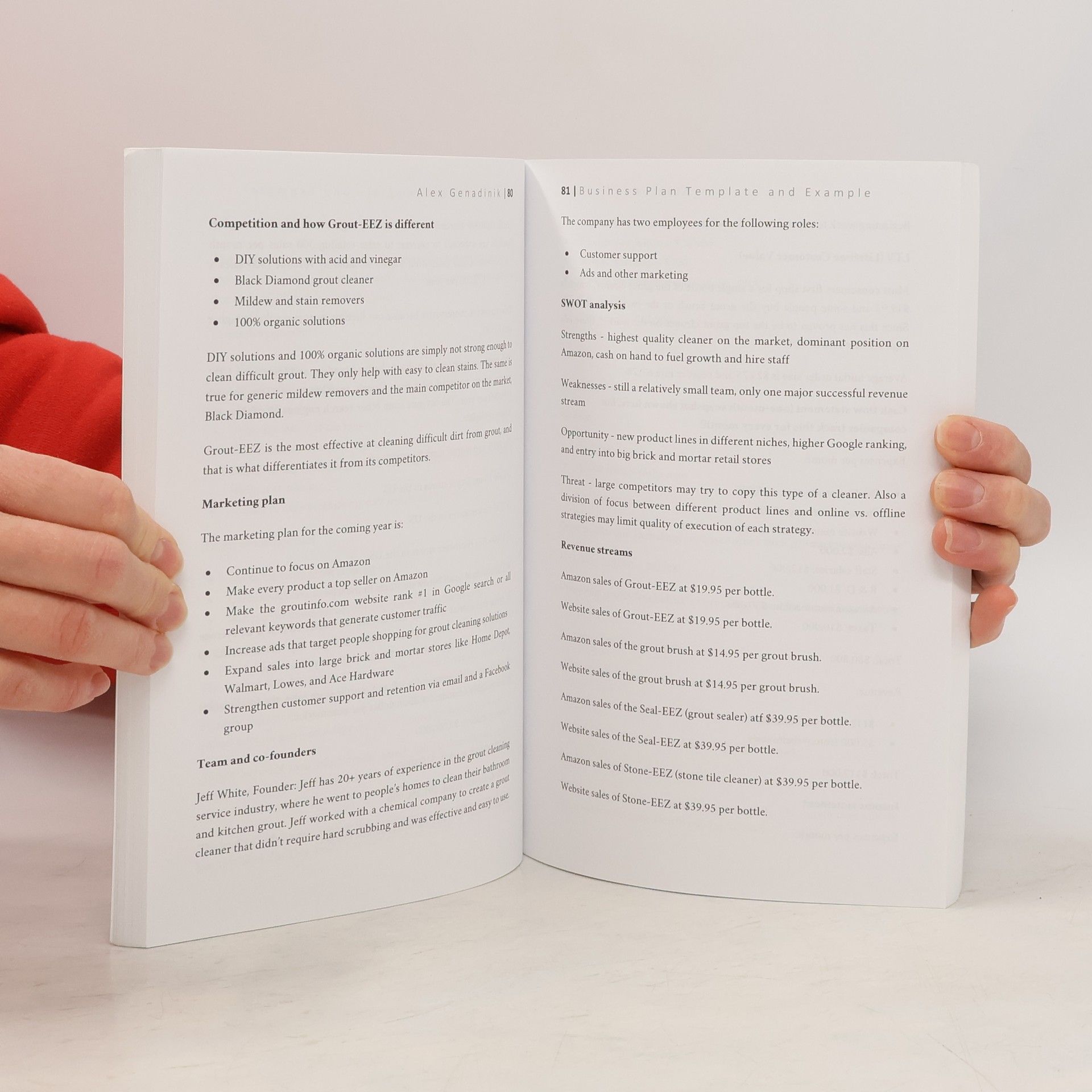Alex Genadinik Business Plan Template And Example: How To Write A Business Plan: Business Planning Made Simple
