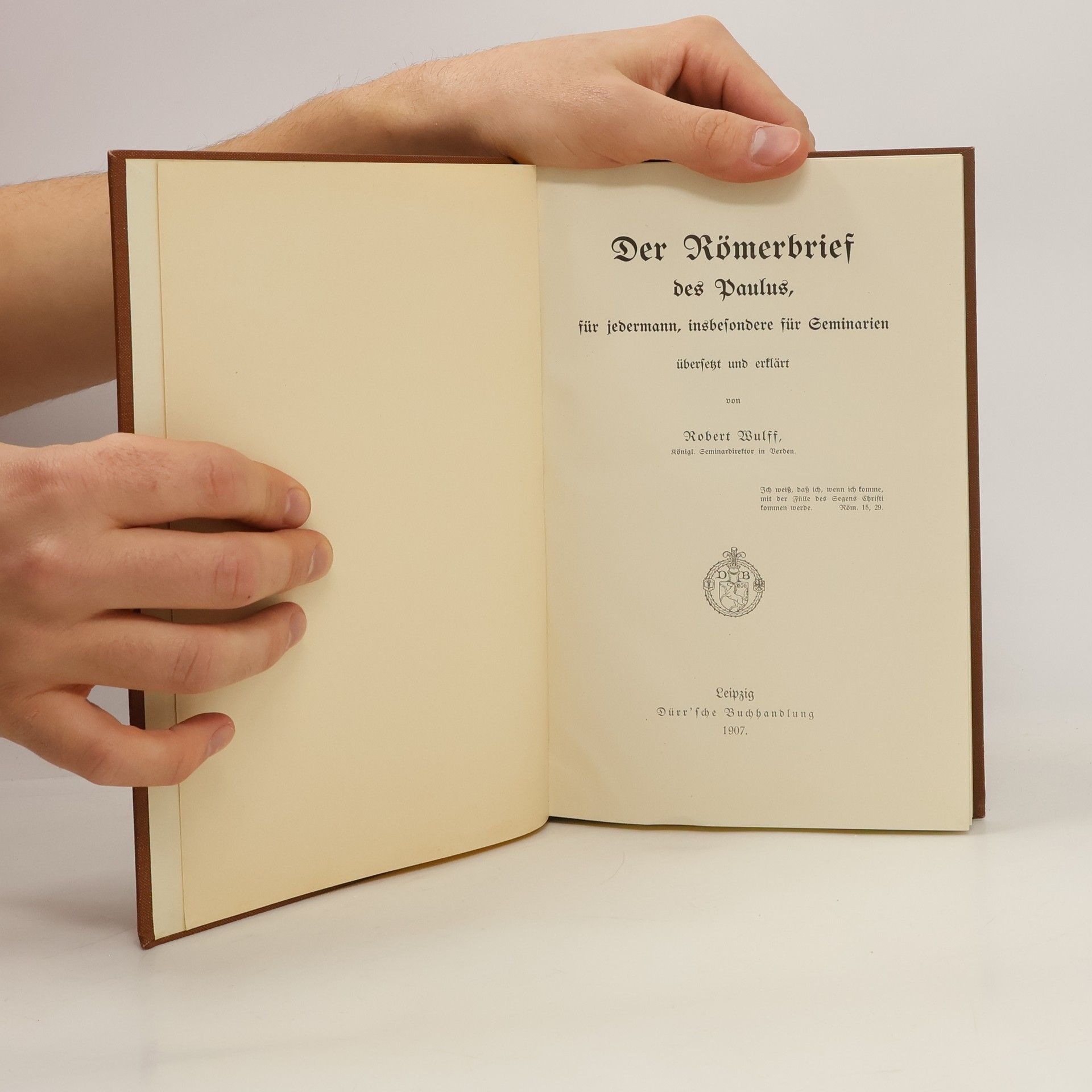 Robert Wulff Der Römerbrief des Paulus