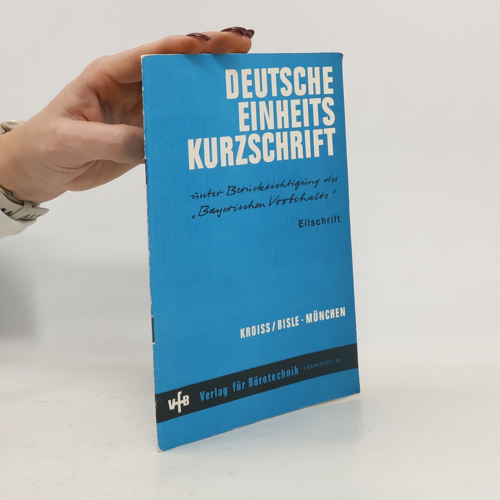 Deutsche Einheitskurzschrift. Teil II