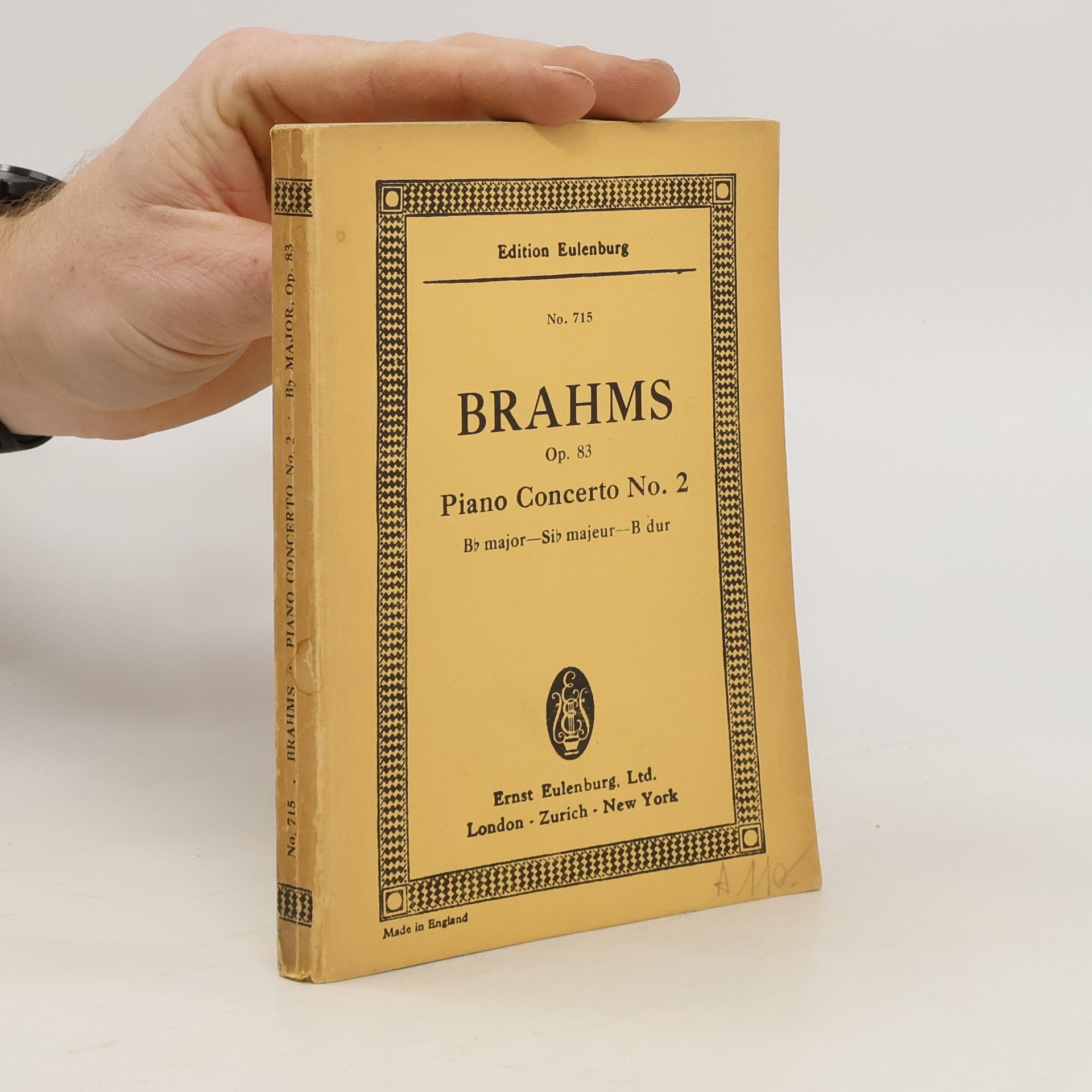 Autorenkollektiv Brahms Op. 83. Piano Concerto No. 2