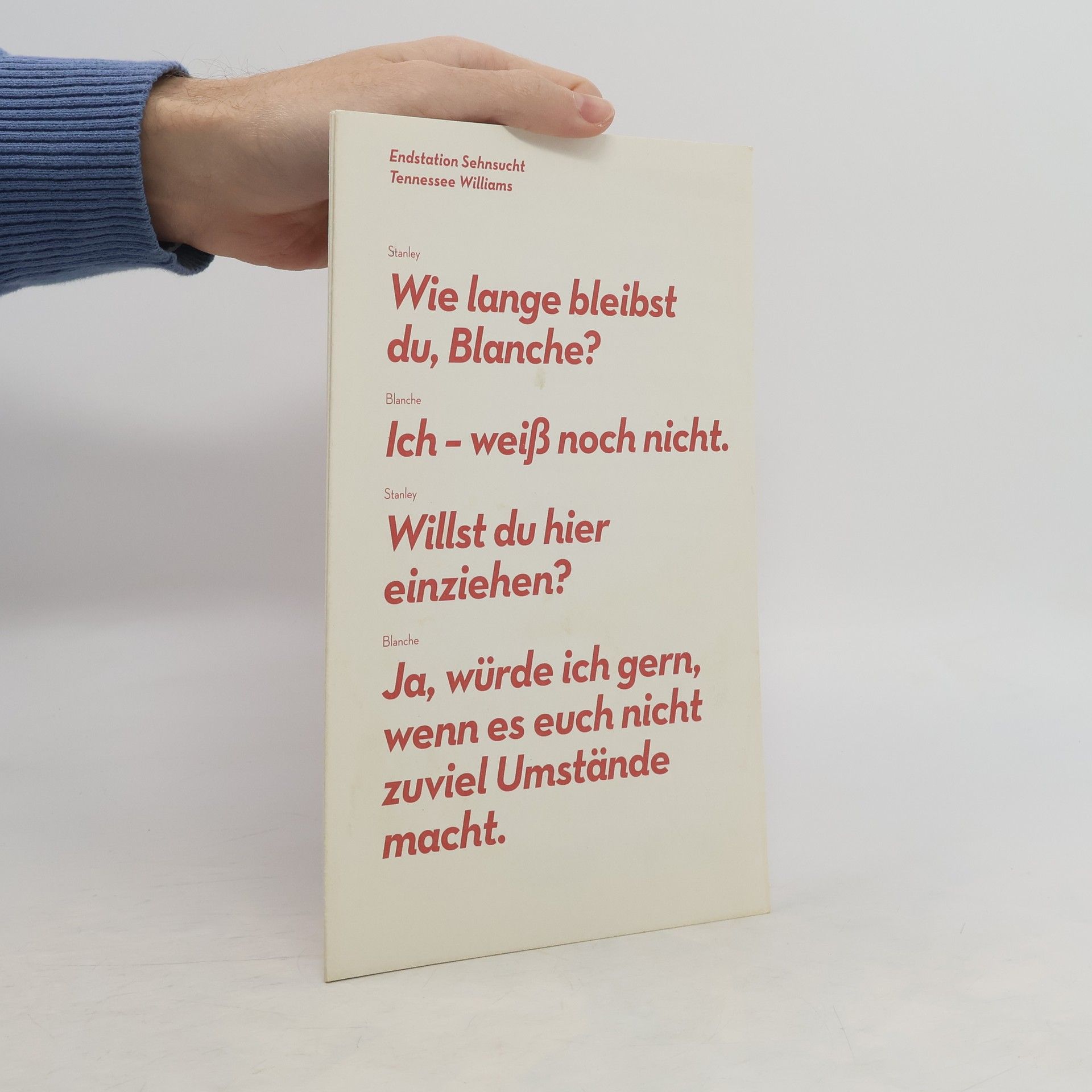 Collectif d'auteurs Endstation Sehnsucht. Tennessee Williams