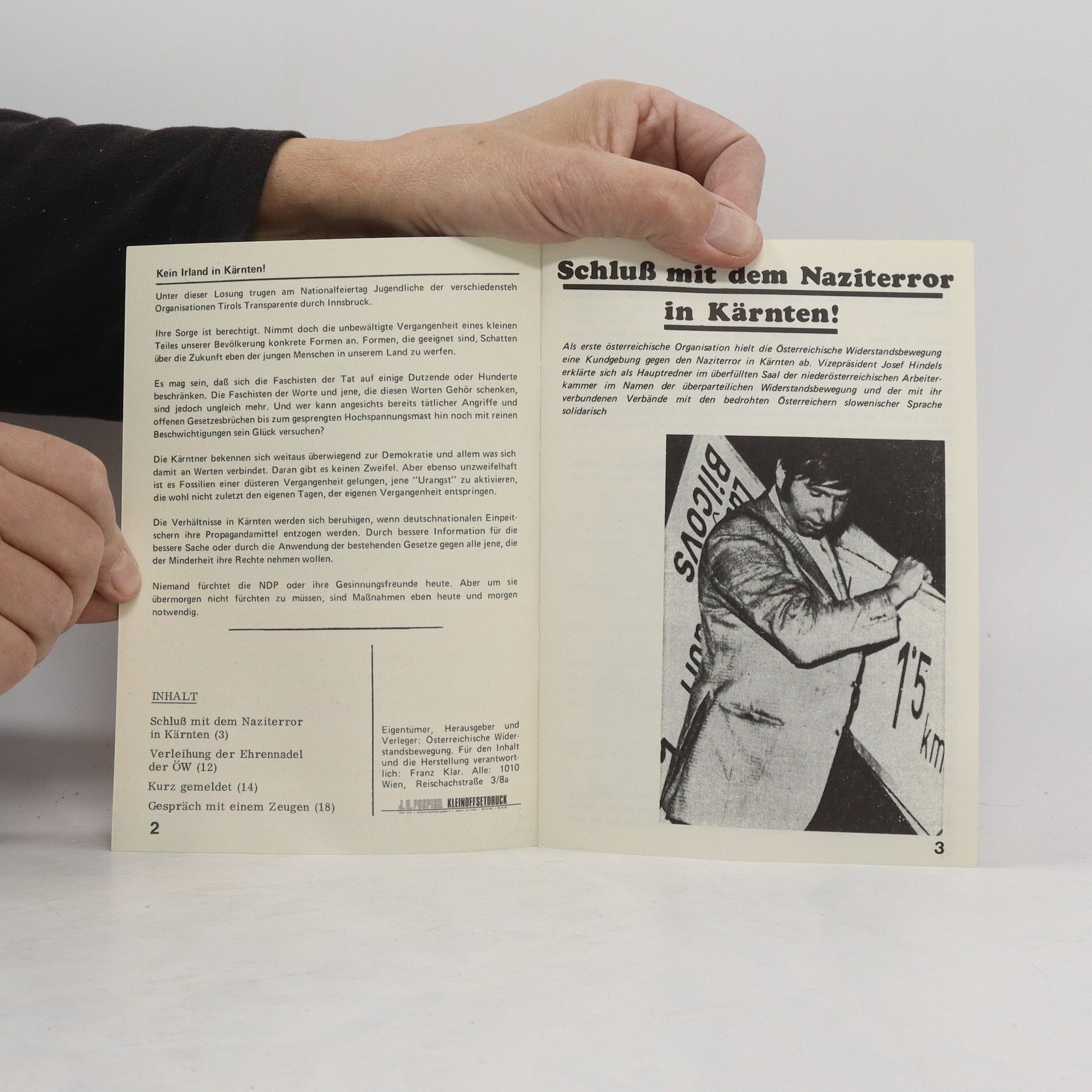 kolektiv Informations- und Pressedienst der Österreichischen Widerstandsbewegung. Nr. 3/1972