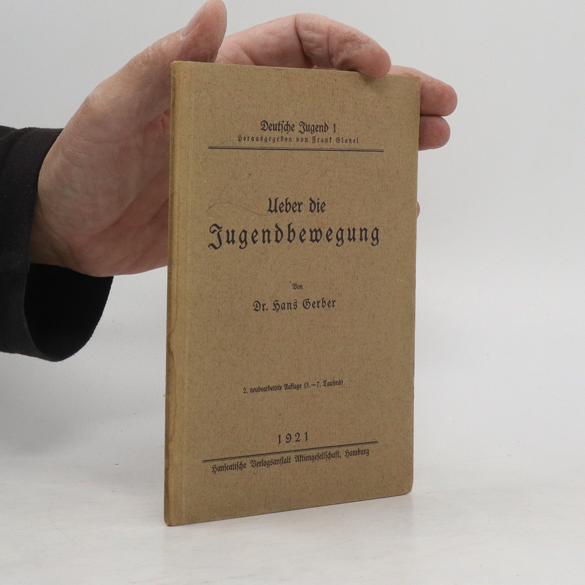 Hans Gerber Ueber die Jugendbewegung