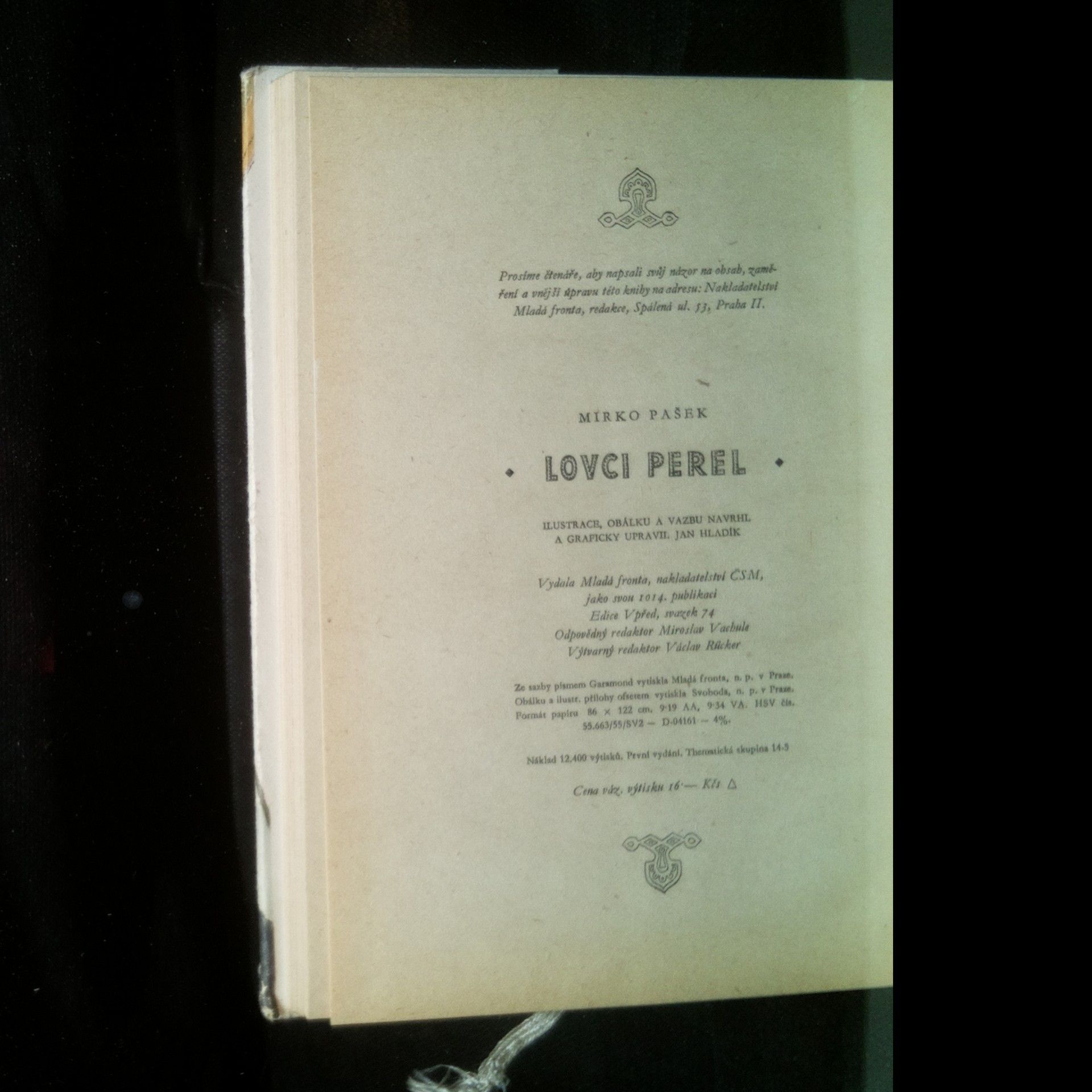 Mirko Pašek Lovci perel