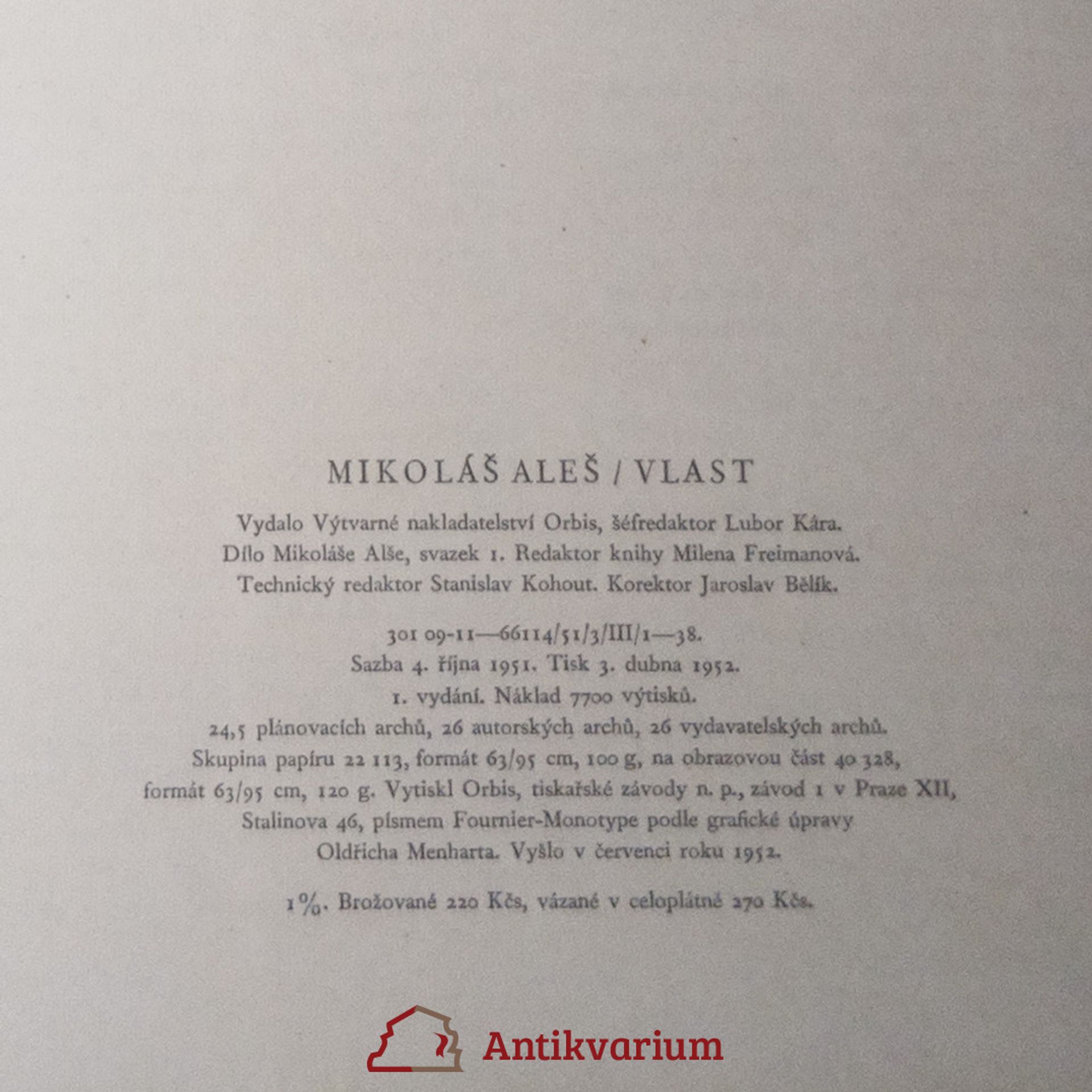 Mikoláš Aleš Vlast