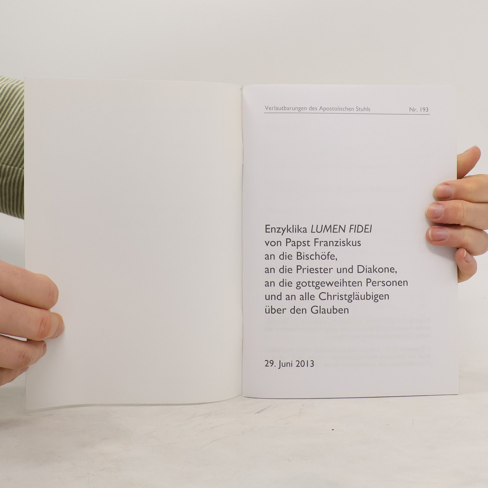 Autorenkollektiv Enzyklika Lumen Fidei von Papst Franziskus über den Glauben