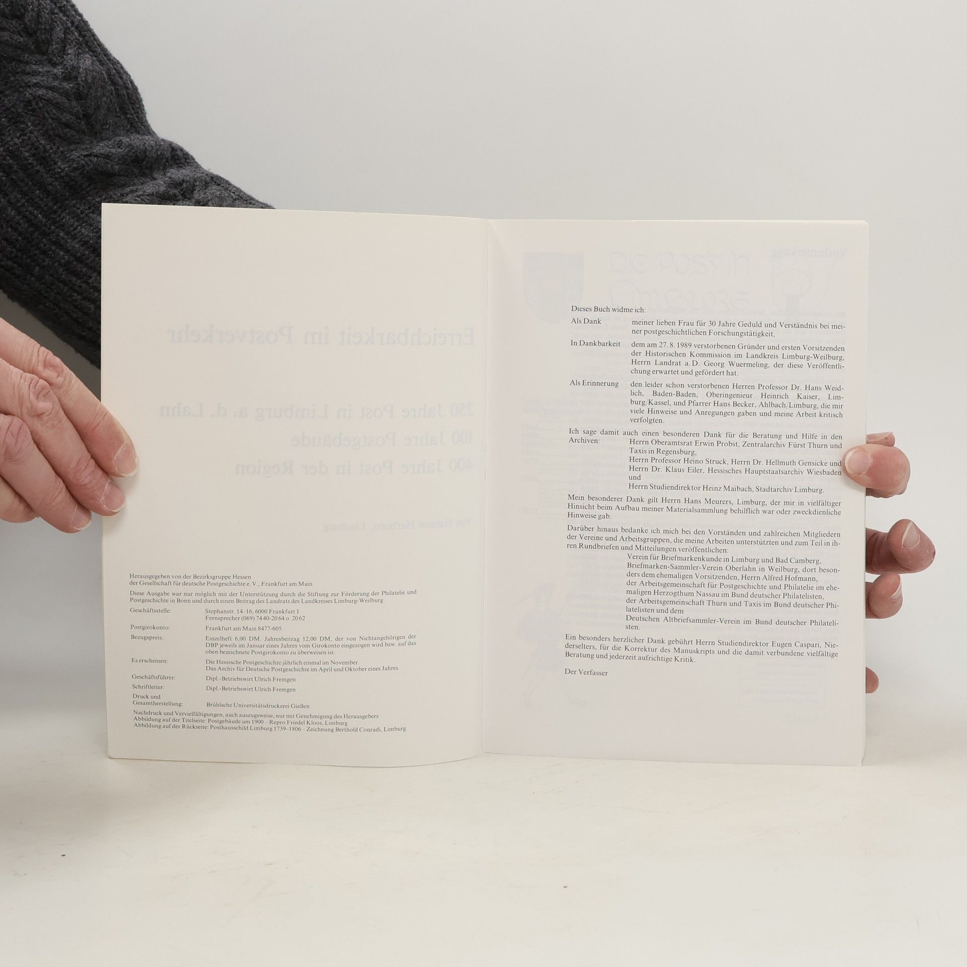 kolektiv Hessische Postgeschichte. 34/1989