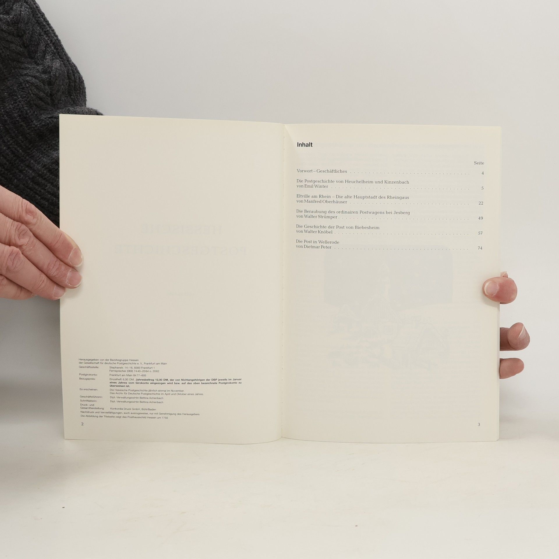 kolektiv Hessische Postgeschichte 33/1988