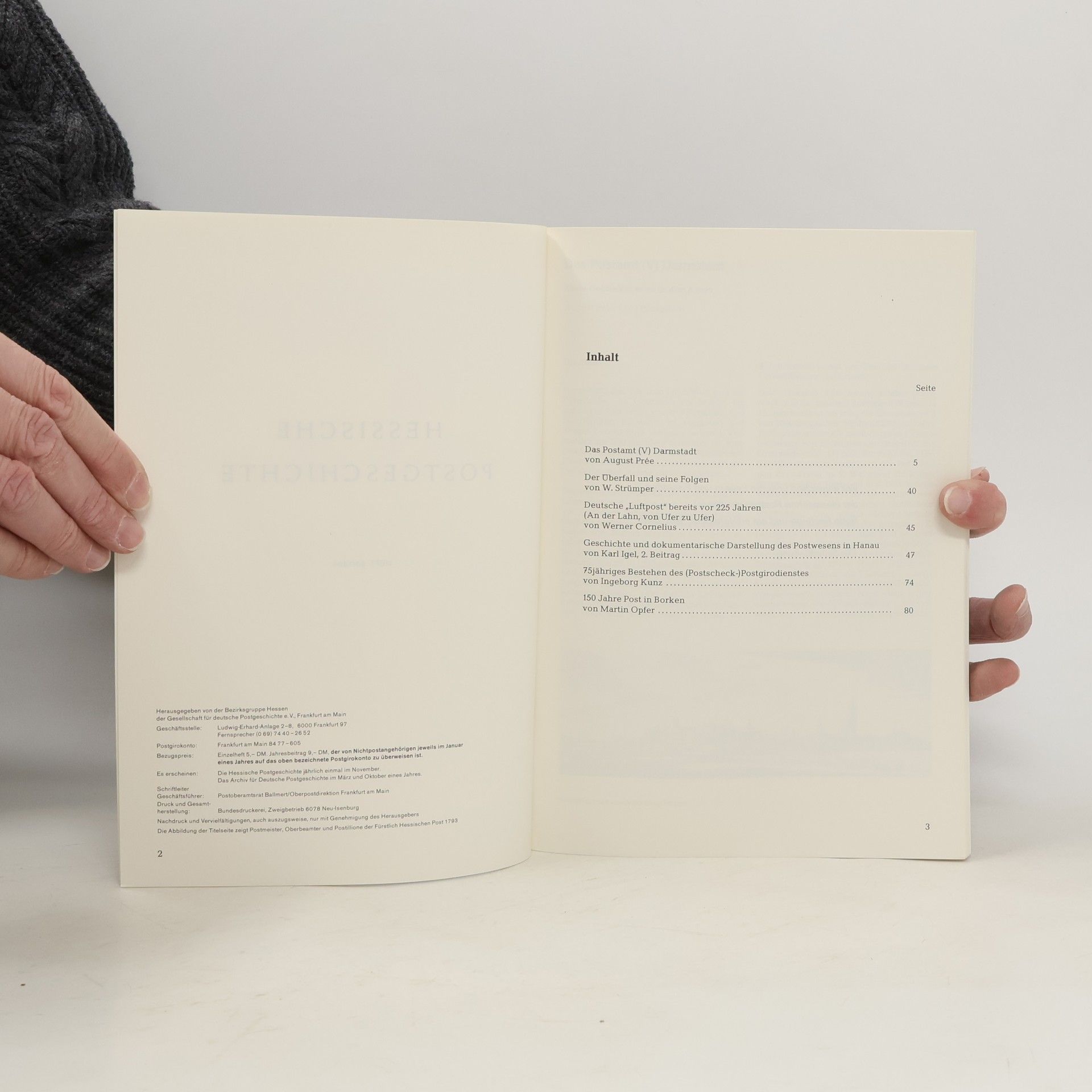 kolektiv Hessische Postgeschichte 29/1984