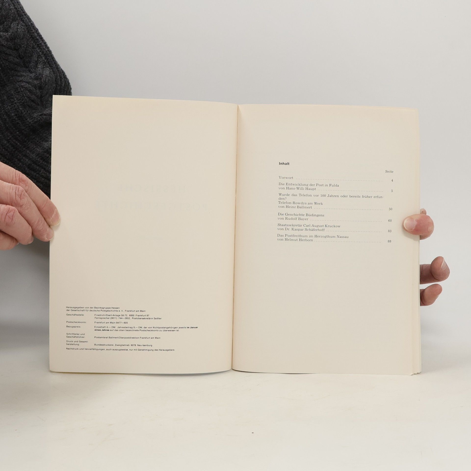 kolektiv Hessische Postgeschichte 21/1976