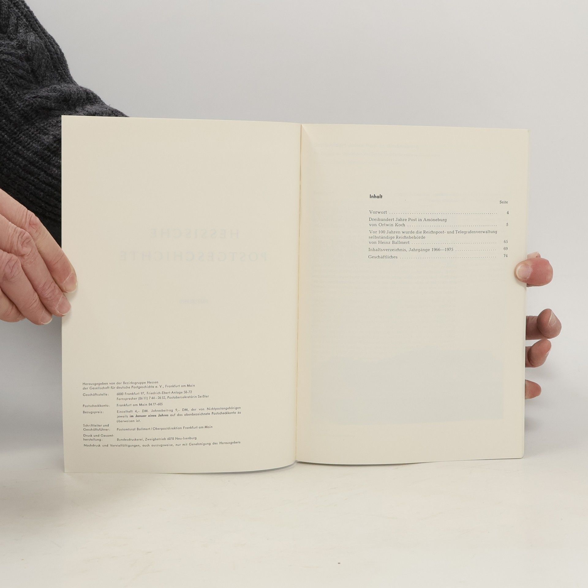 kolektiv Hessische Postgeschichte 20/1975