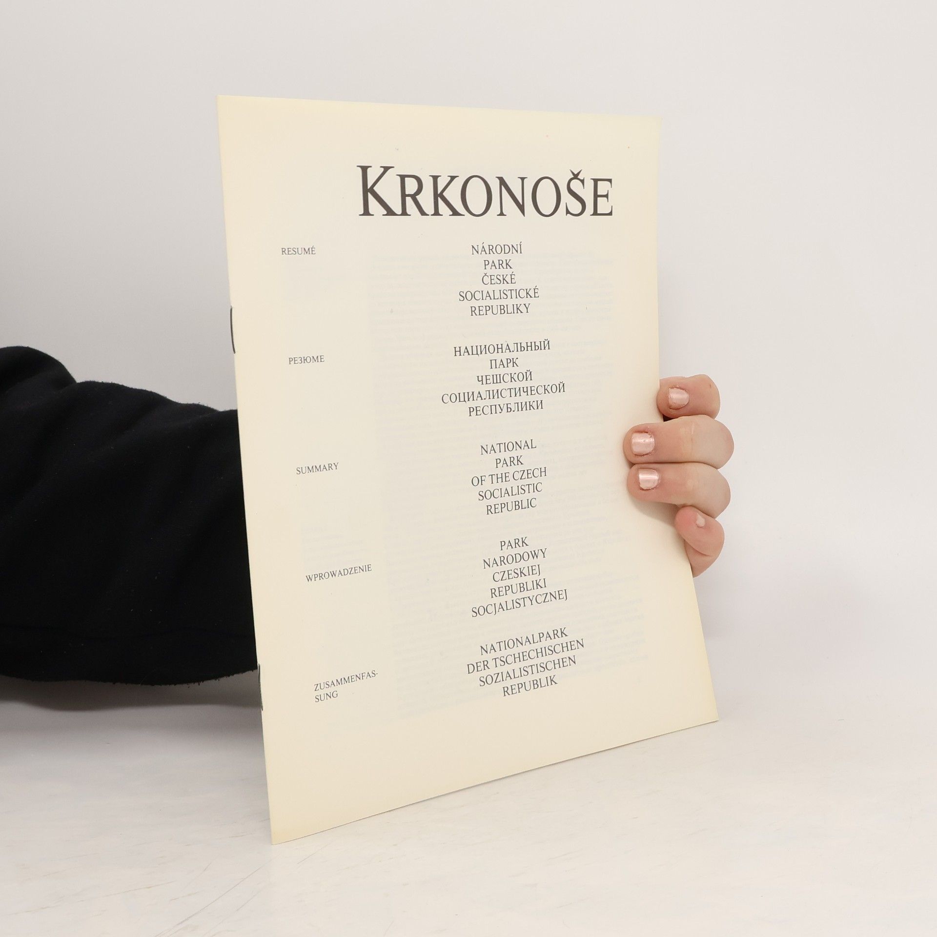 Collectif d'auteurs Krkonoše