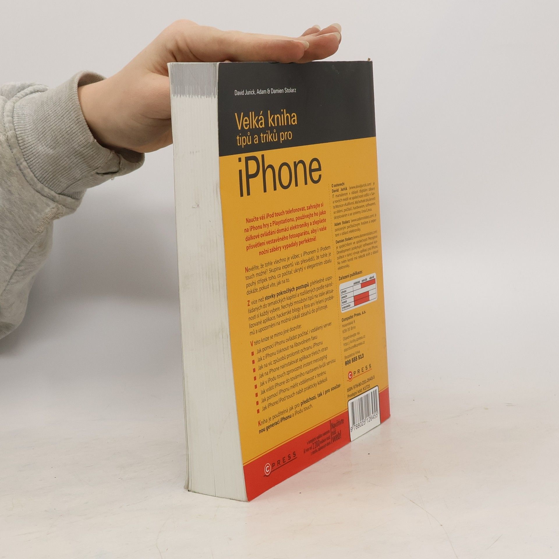 Damien Stolarz Velká kniha tipů a triků pro iPhone