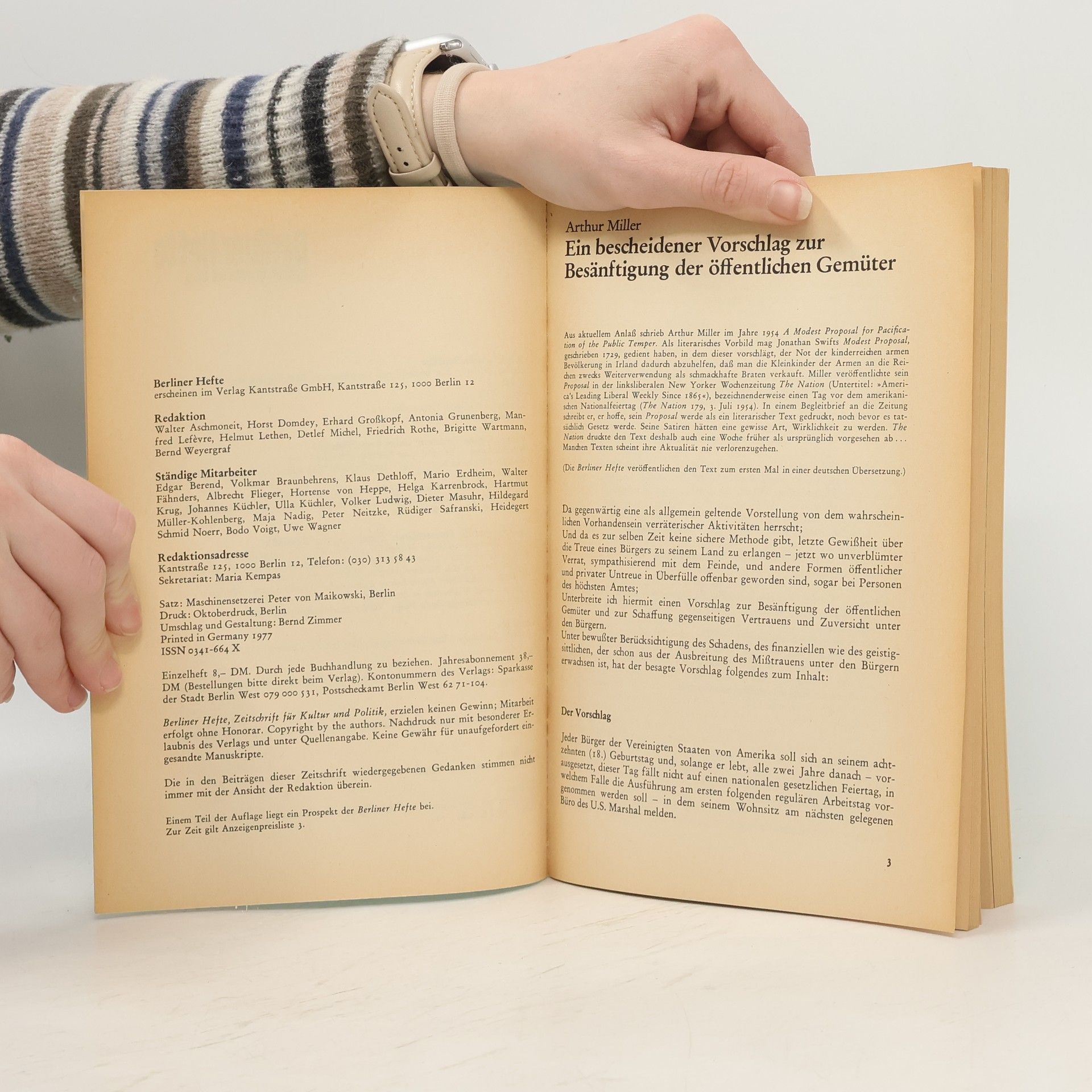 Autorenkollektiv Berliner Hefte. Zeitschrift für Kultur und Politik 6