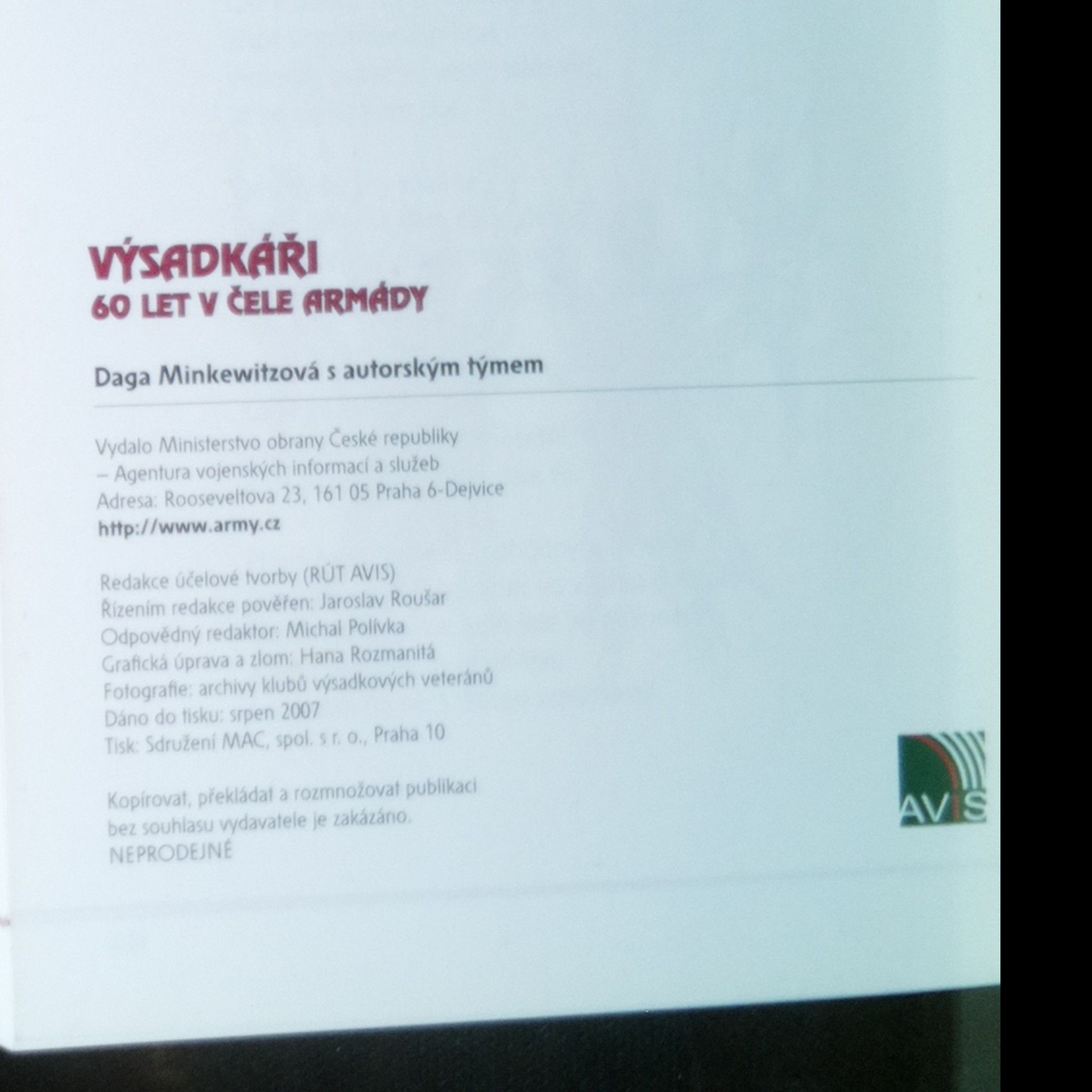 Daga Minkewitz Výsadkáři: 60 let v čele armády