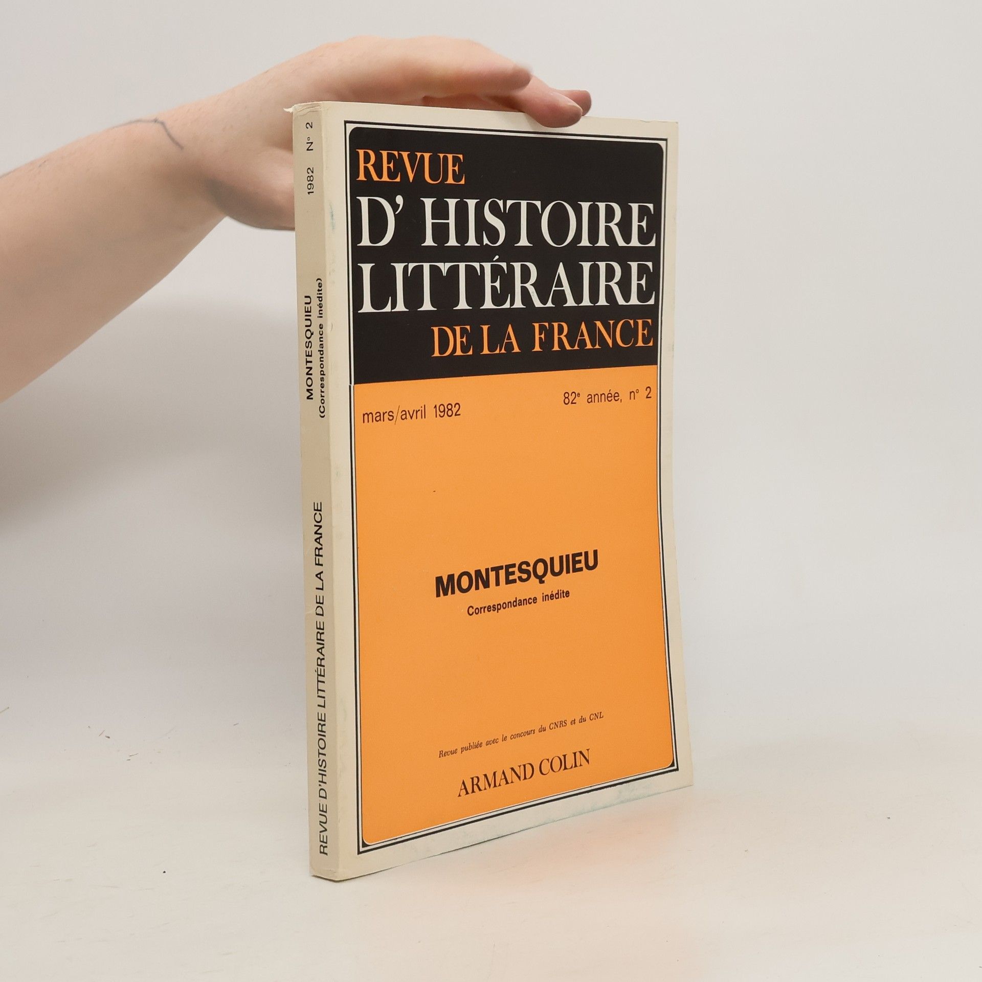AA.VV. Revue d' histoire littéraire de la France 3/4 1982