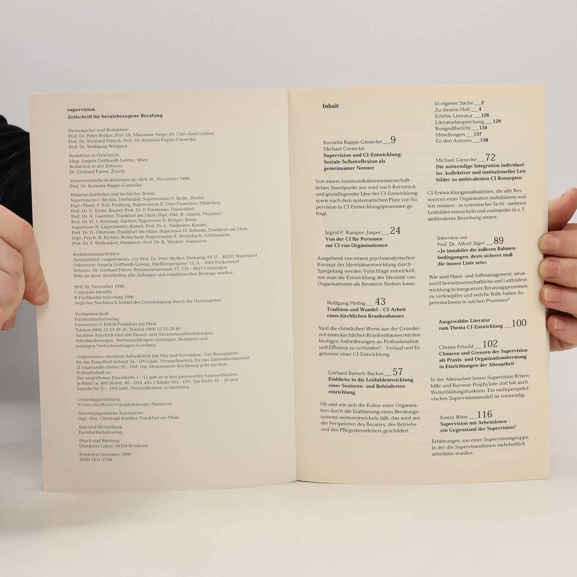 kolektiv Corporate Identity 11/1996. Heft 30