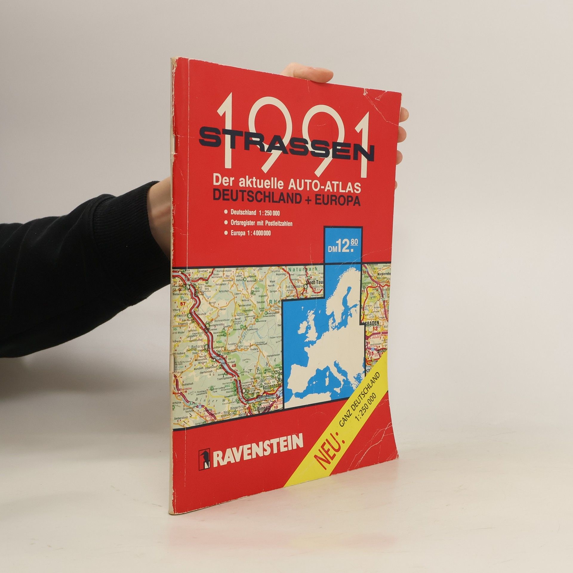 Collectif d'auteurs Strassen 1991. Der aktuelle Auto-Atlas Deutschland + Europa