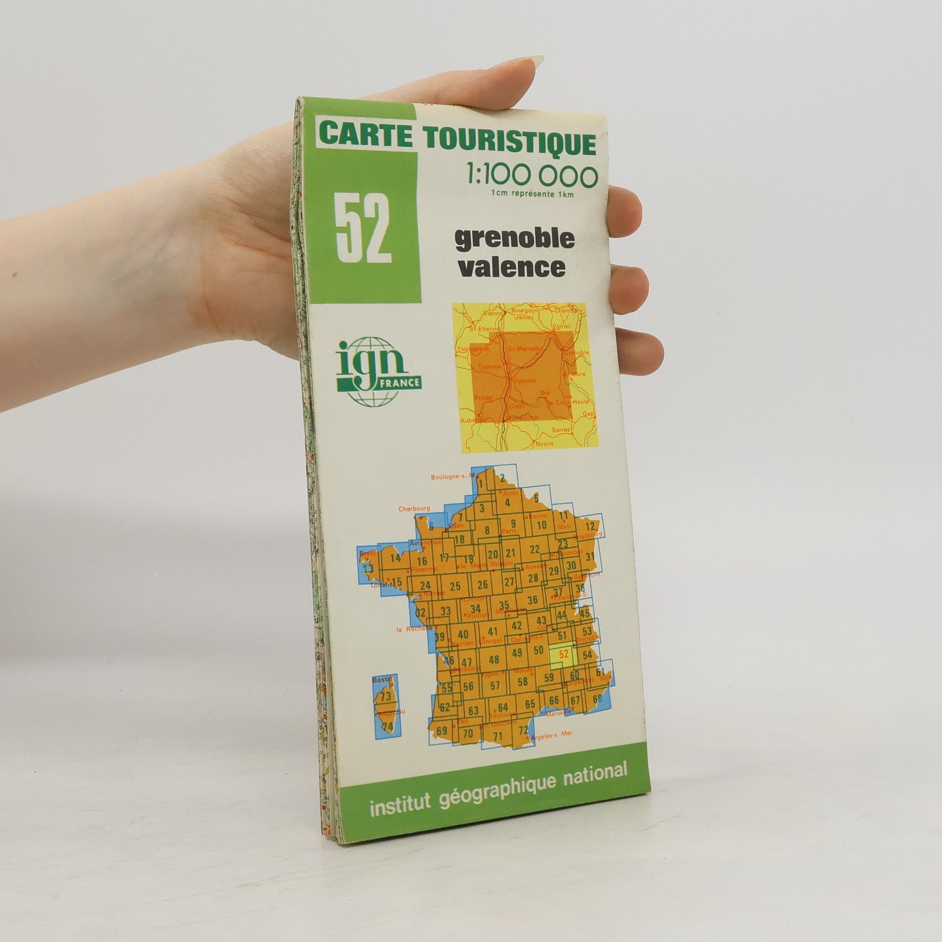Collectif d'auteurs Carte Touristique 52. Grenoble Valence