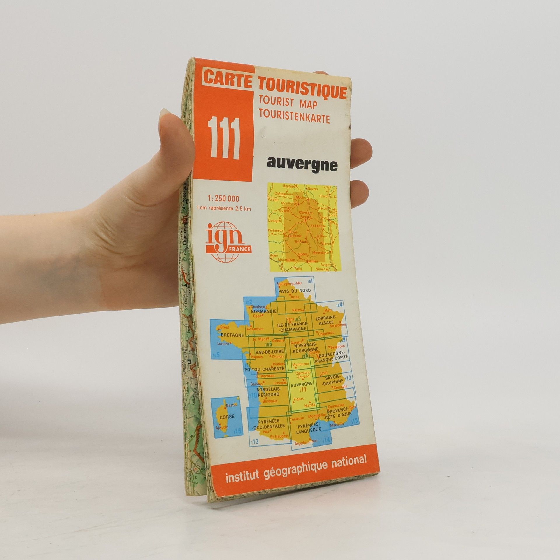 Collectif d'auteurs Carte Touristique 111. auvergne