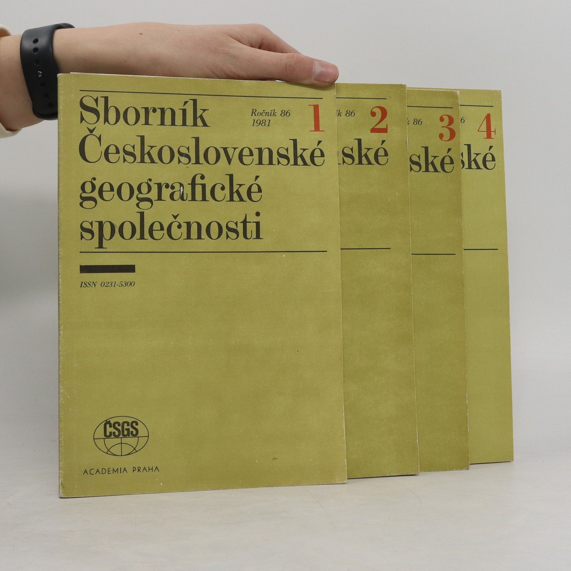 Kolektiv autorů Sborník Československé geografické společnosti 1-4