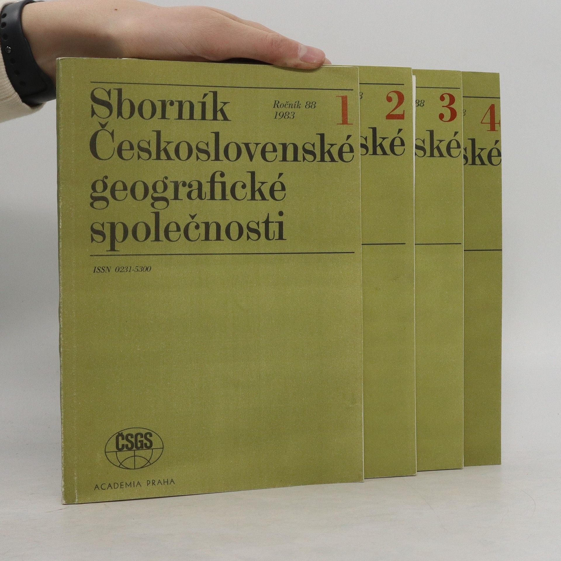 Kolektiv autorů Sborník Československé geografické společnosti, ročník 1983, 1-4