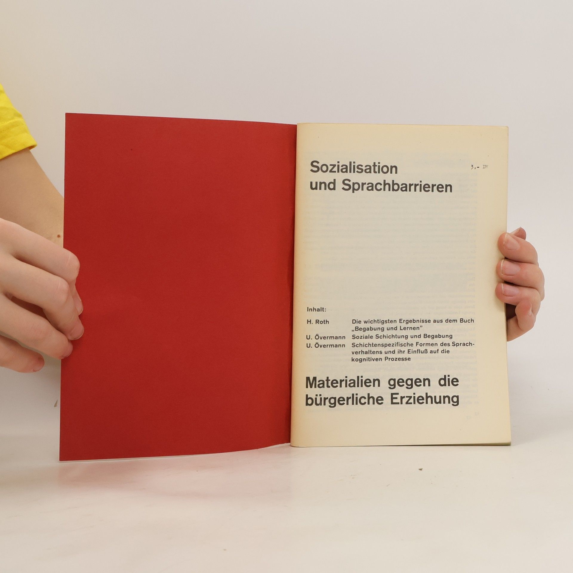 kolektiv Sozialisation und Sprachbarrieren. Materialien gegen die bürgerliche Erziehung