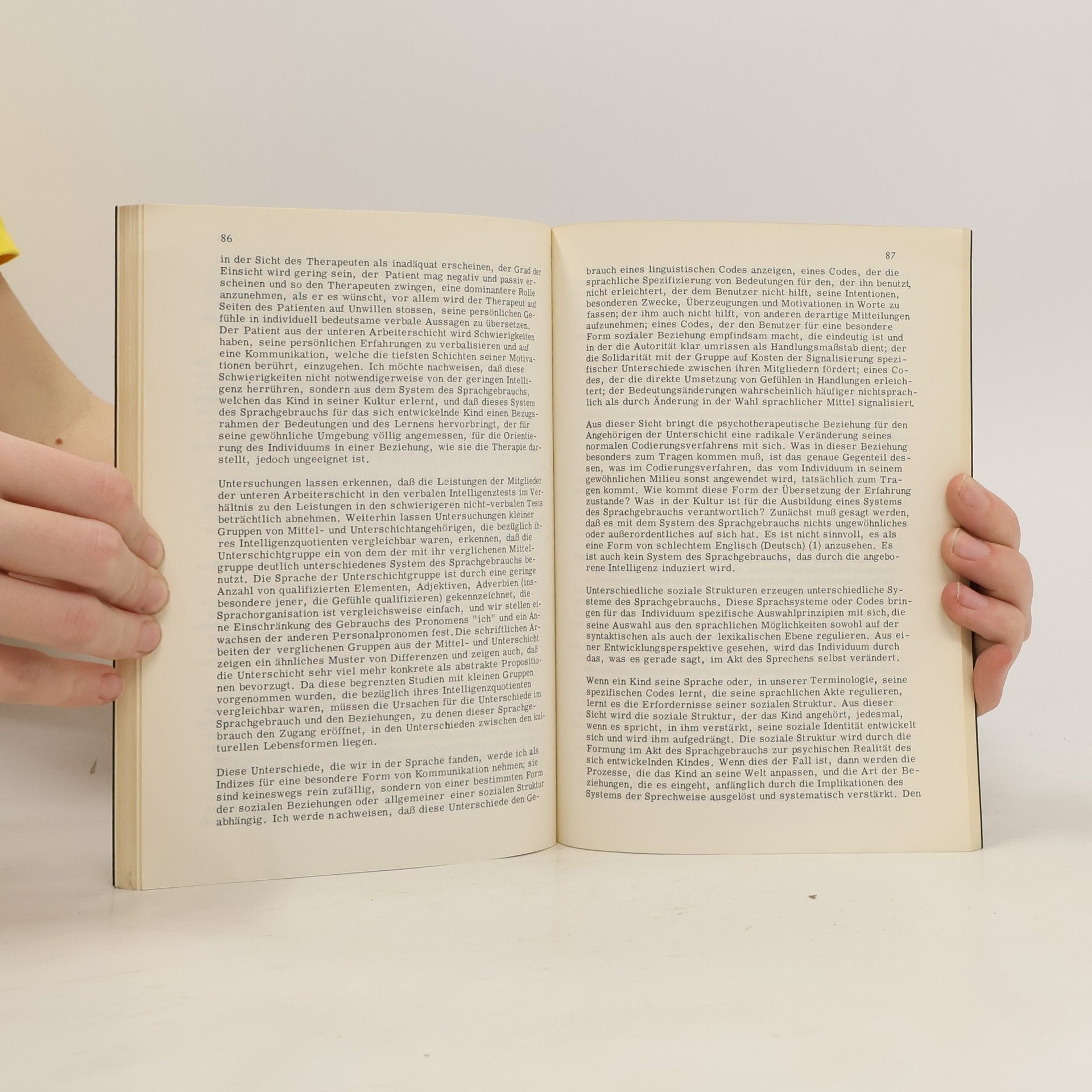 Basil B. Bernstein Soziale Struktur, Sozialisation und Sprachverhalten : Aufsätze 1958-1970