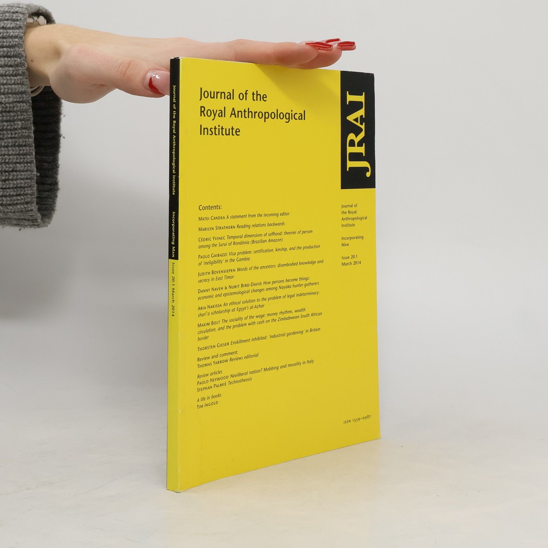 kolektiv Journal of the Royal Anthropological Institute, March 2014