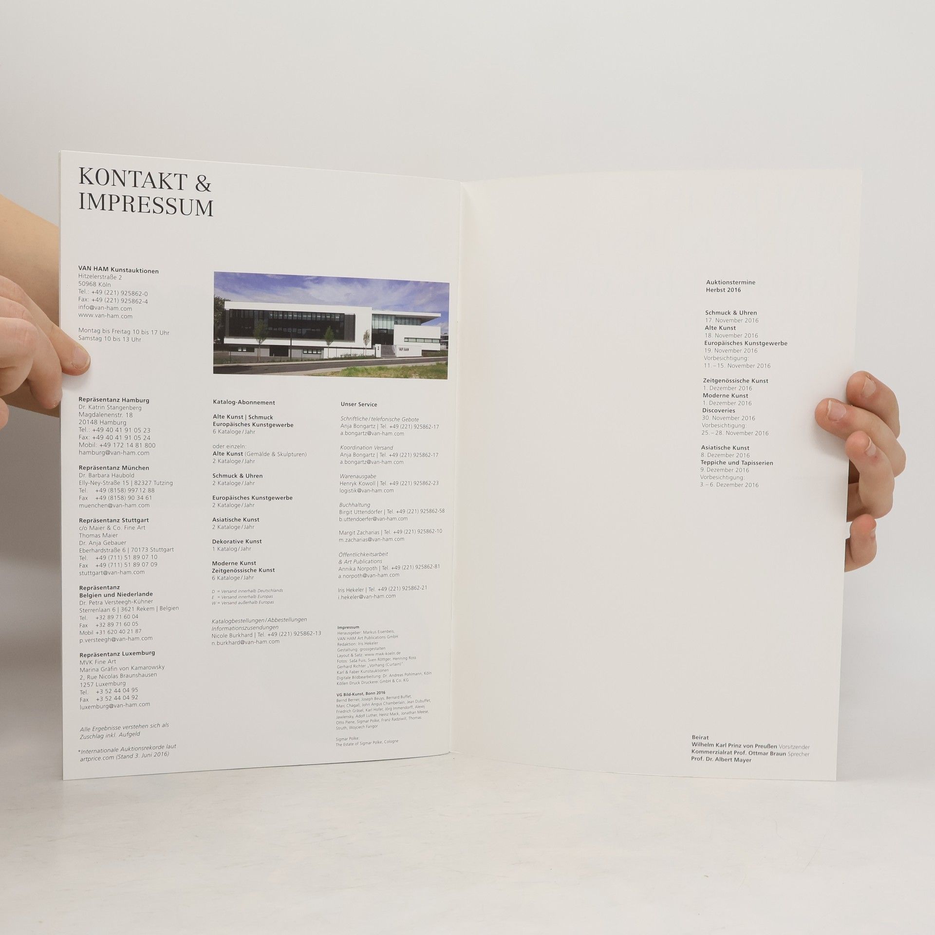 Autorenkollektiv Van Ham Art Magazine Herbst 2016