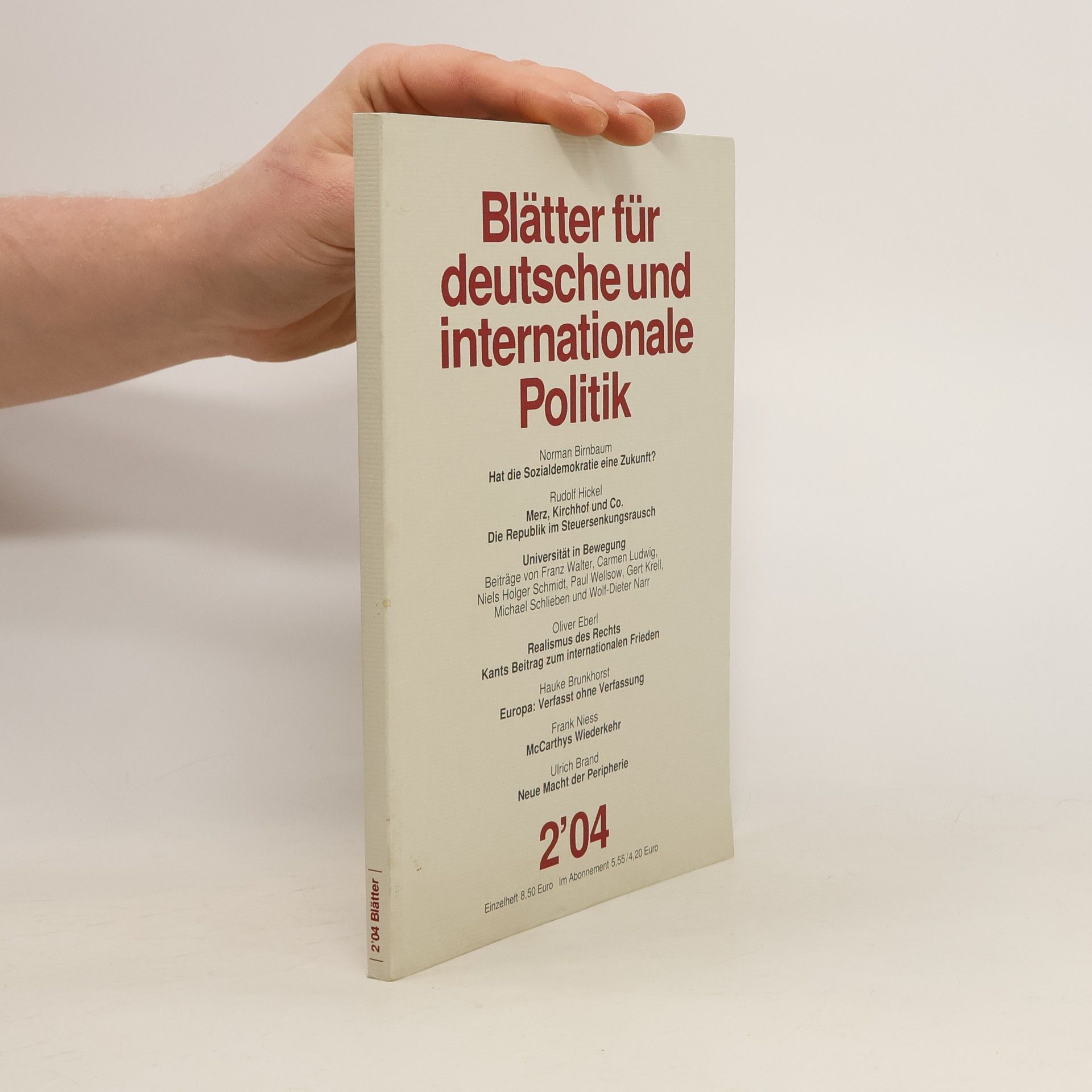 Autorenkollektiv Blätter für deutsche und internationale Politik 2/2004