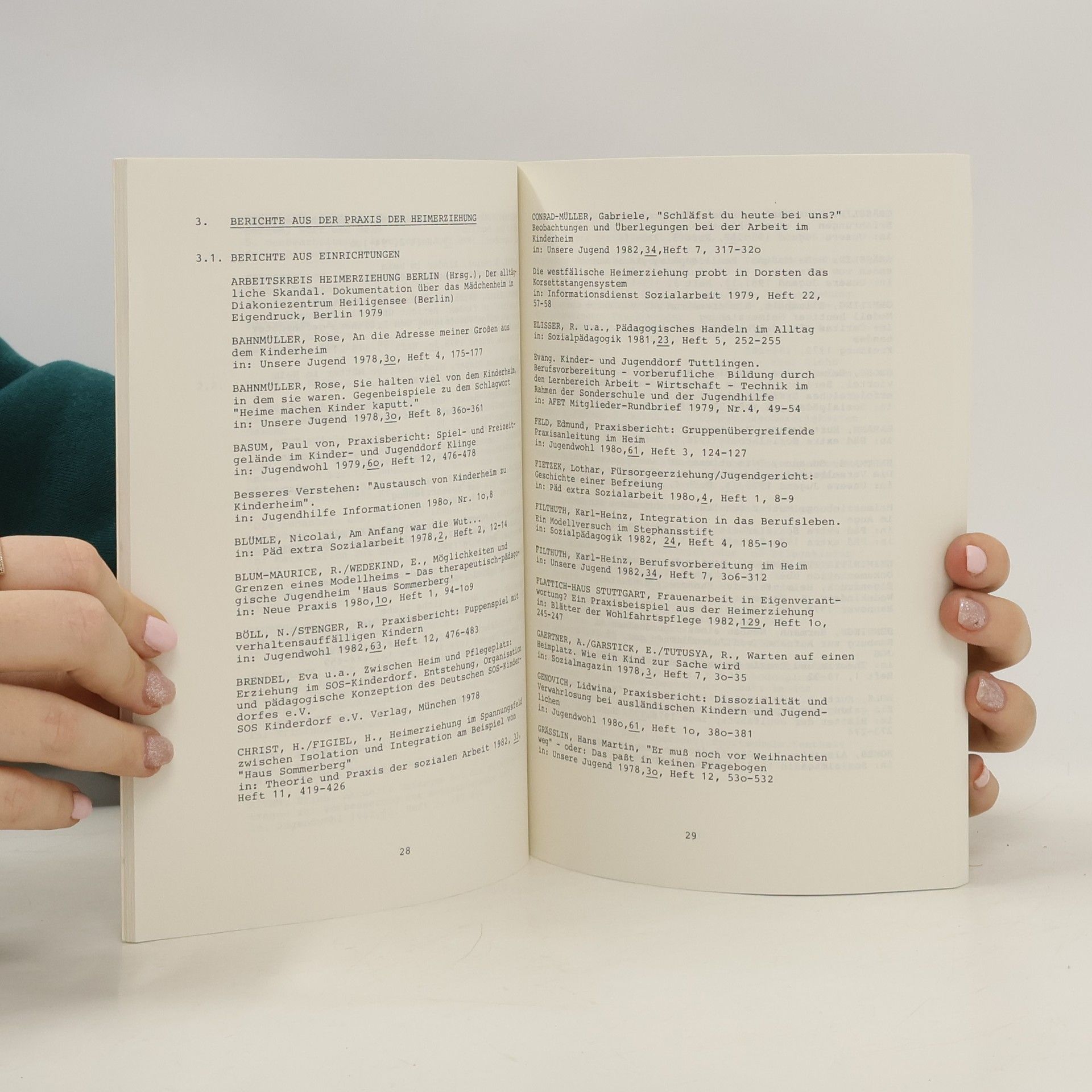 Bernd Fühne Heimerziehung - Bibliographie 1978-1982
