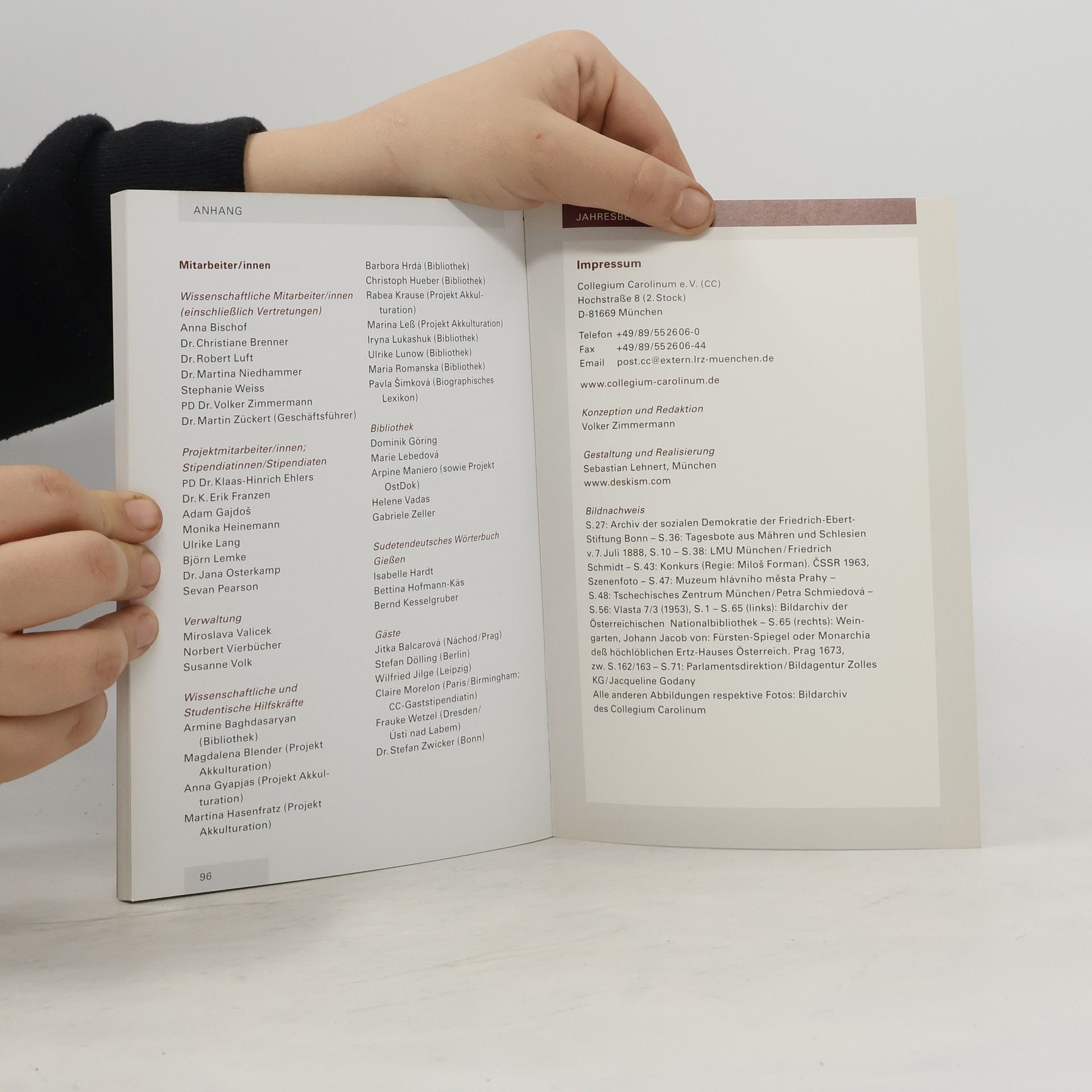 Various authors Collegium Carolinum. Forschungsstelle für die böhmischen Länder. Jahresbericht 2013