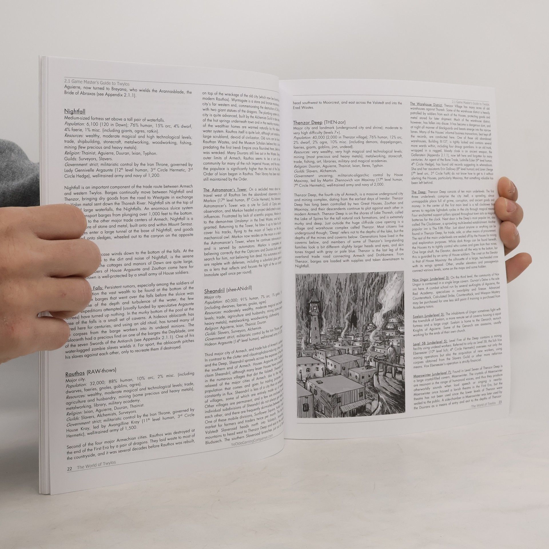 G. Vrill Wayfarers Fantasy Roleplaying Game, The World of Twylos Campaign Setting