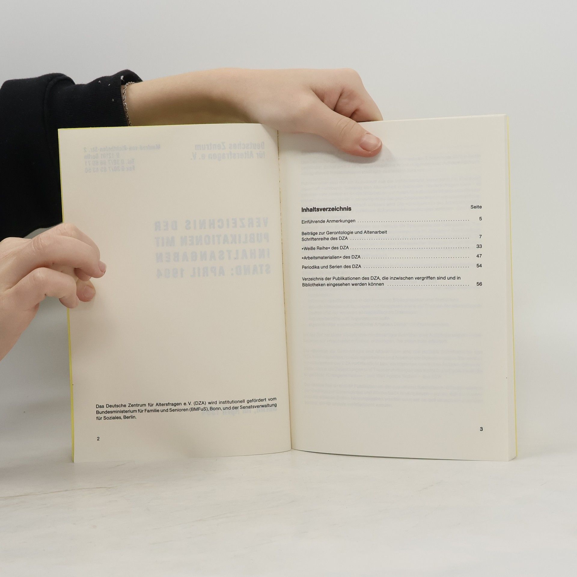 kolektiv Verzeichnis der Publikationen mit Inhaltsangaben stand: April 1994