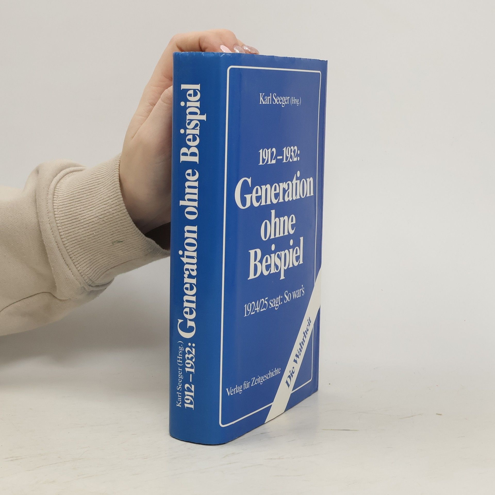 Karl Seeger 1912-1932: Generation ohne beispiel