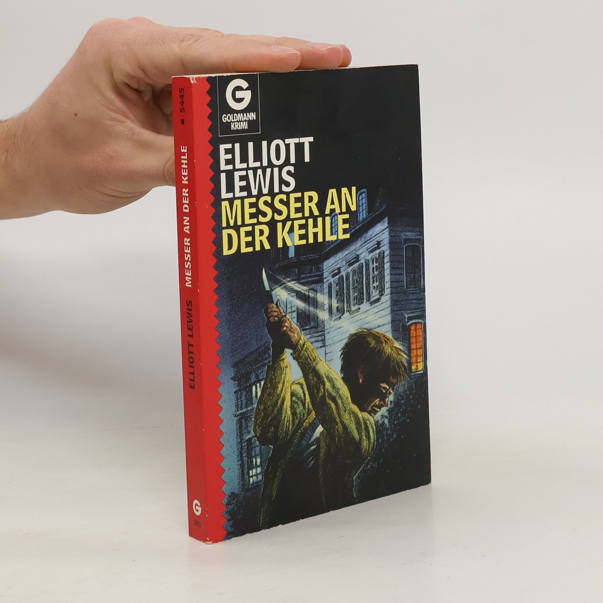 Elliott Lewis Messer an der Kehle