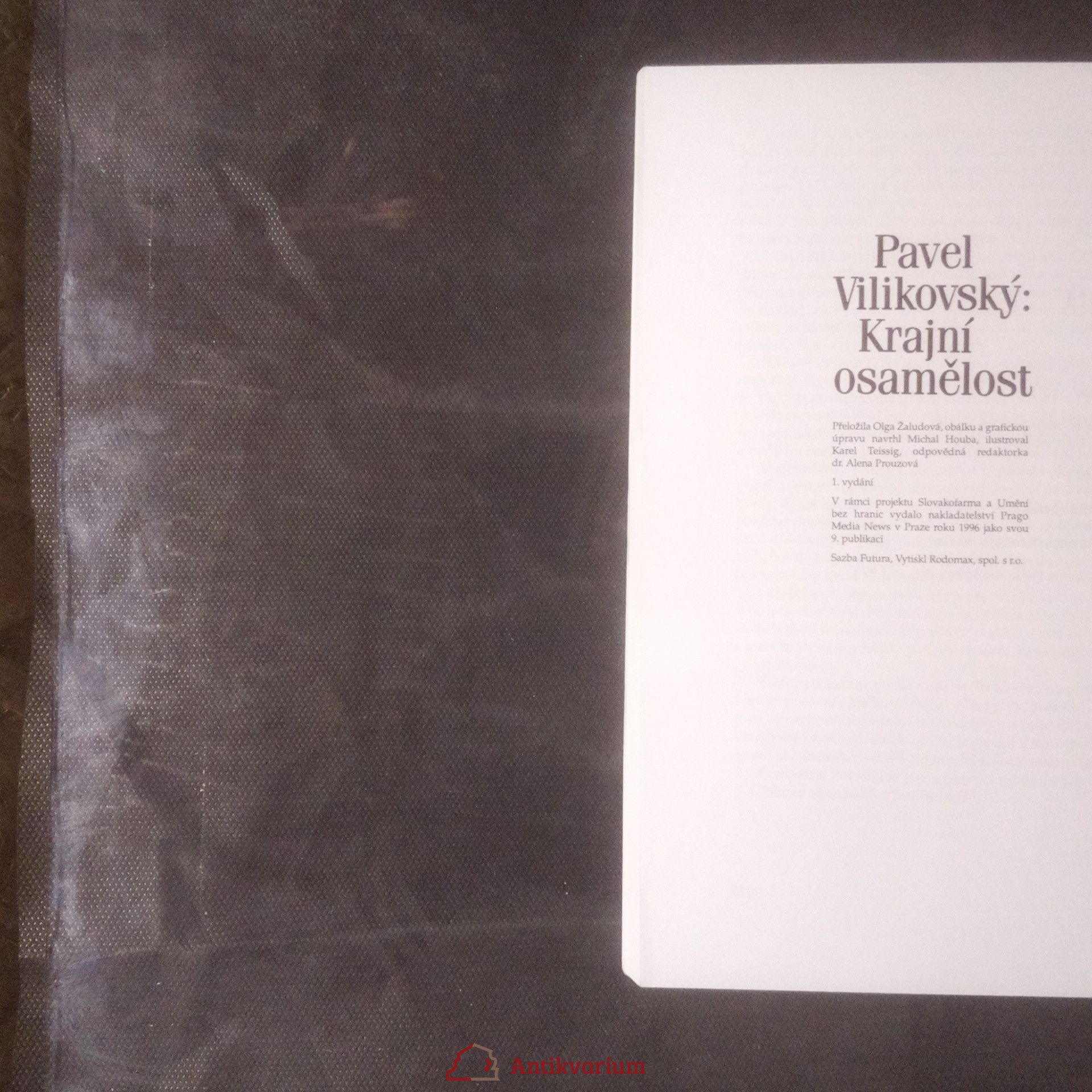Pavel Vilikovský Krajní osamělost