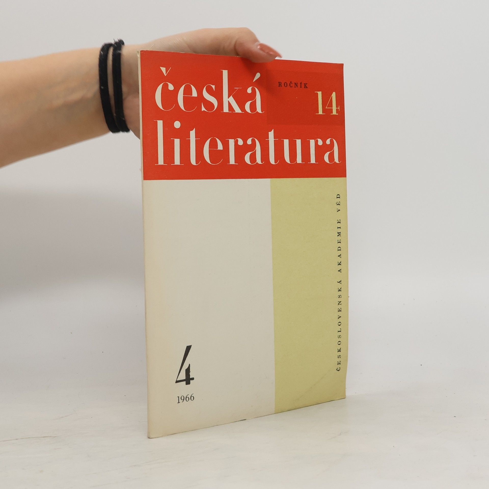 Autorenkollektiv Česká literatura 4/1966
