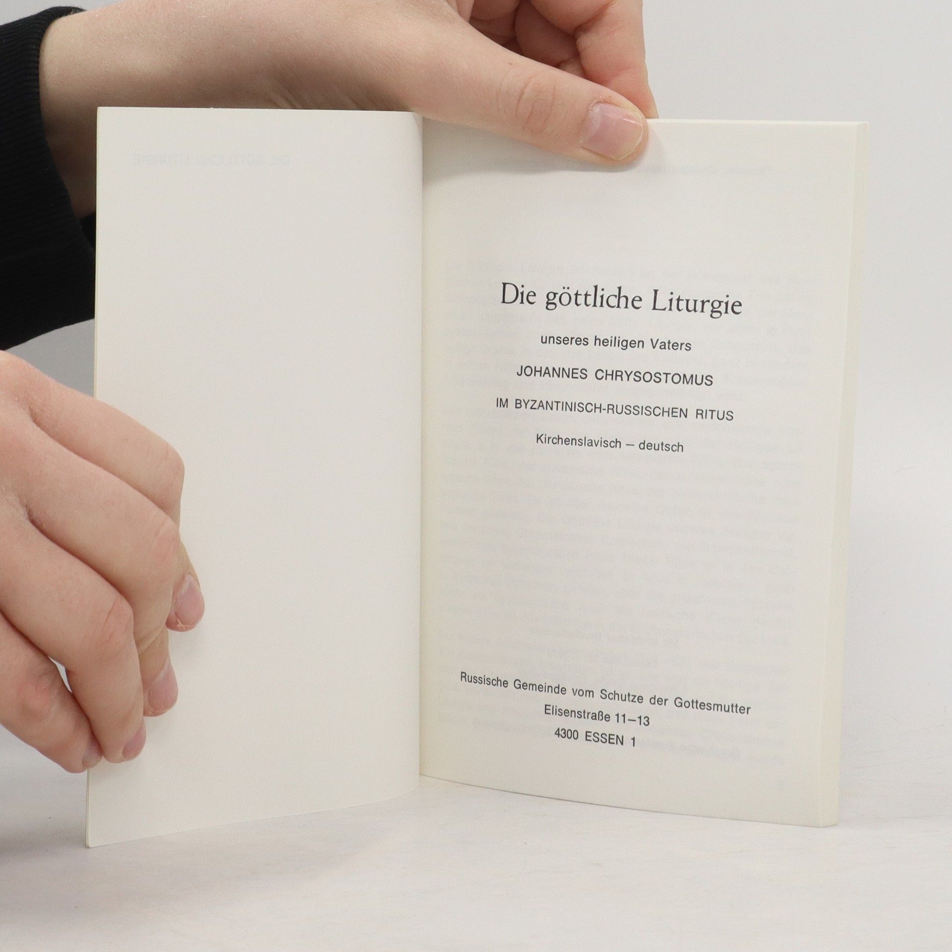 Autorenkollektiv Die Göttliche Liturgie