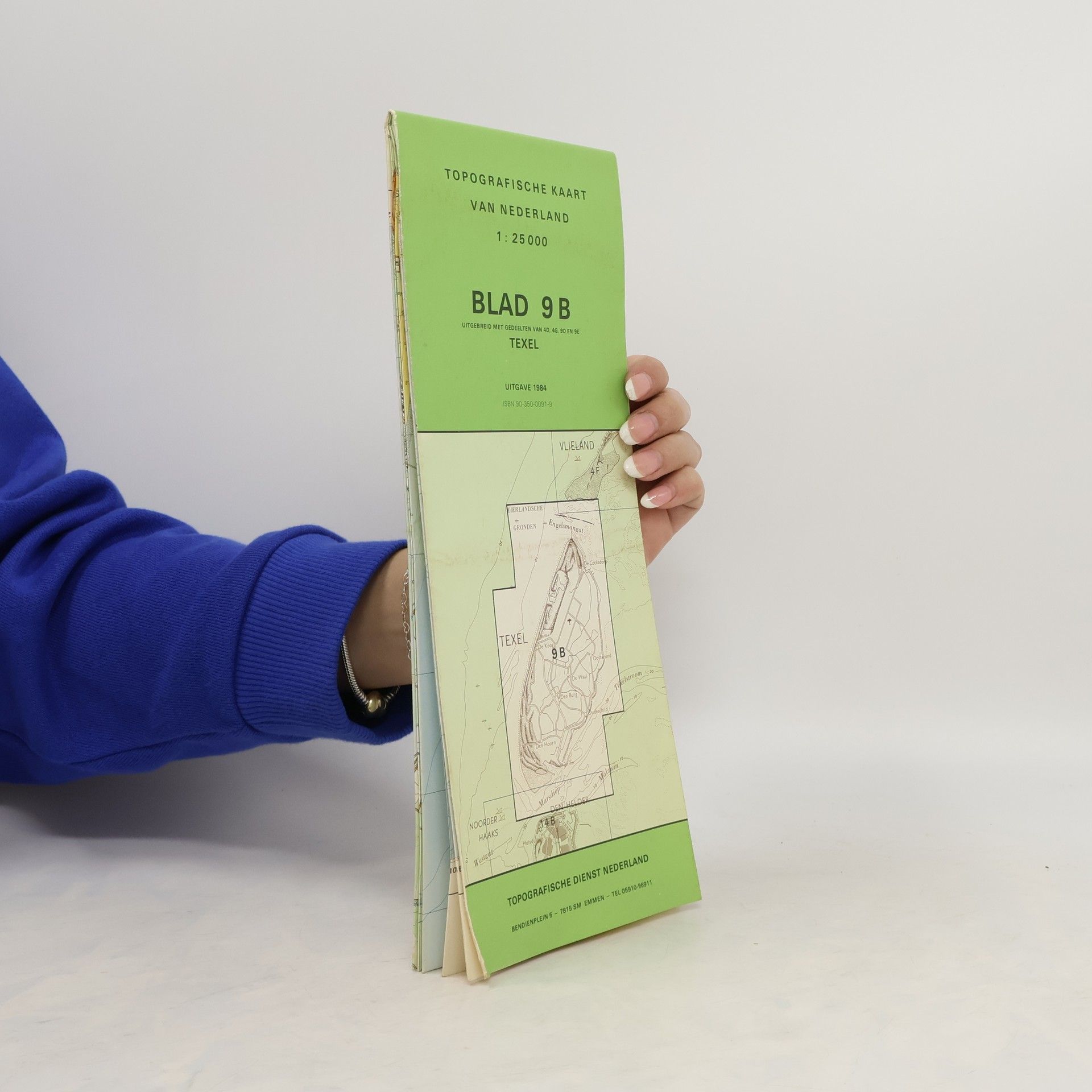 Collectif d'auteurs Topografische Kaart van Nederland 1:25 000. Blad 9B