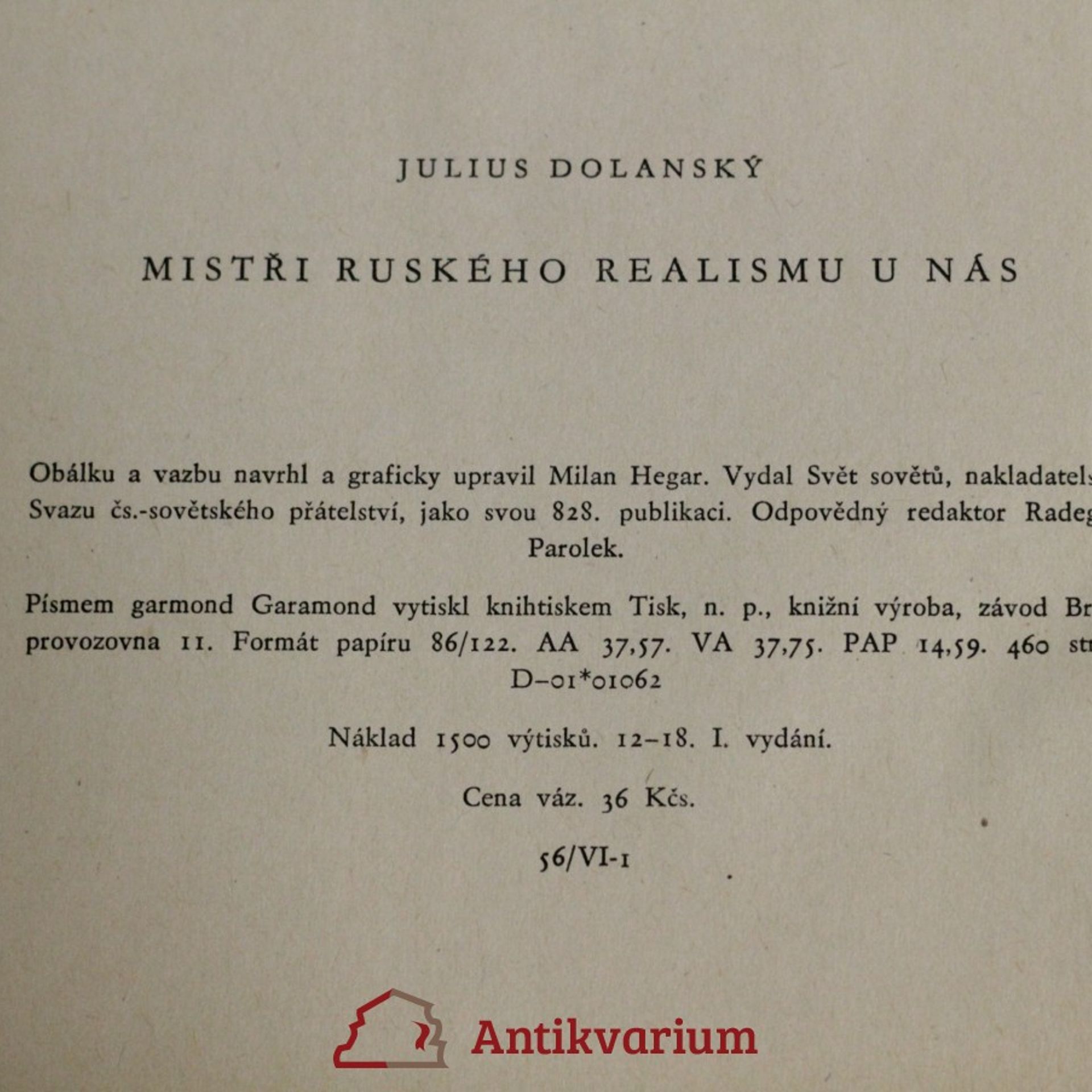 Julius Dolanský Mistři ruského realismu u nás