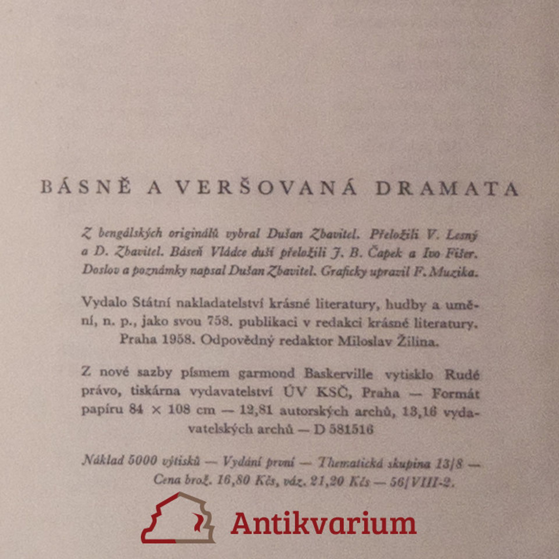 Rabindranath Tagore Básně a veršovaná dramata