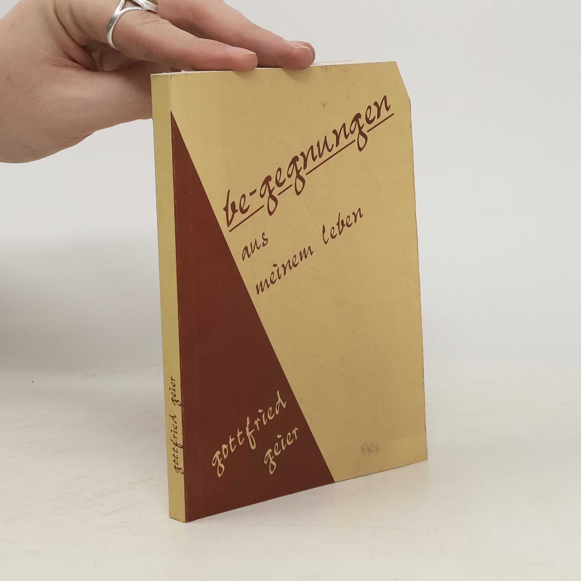 Gottfried Geier Be-gegnungen aus meinem Leben