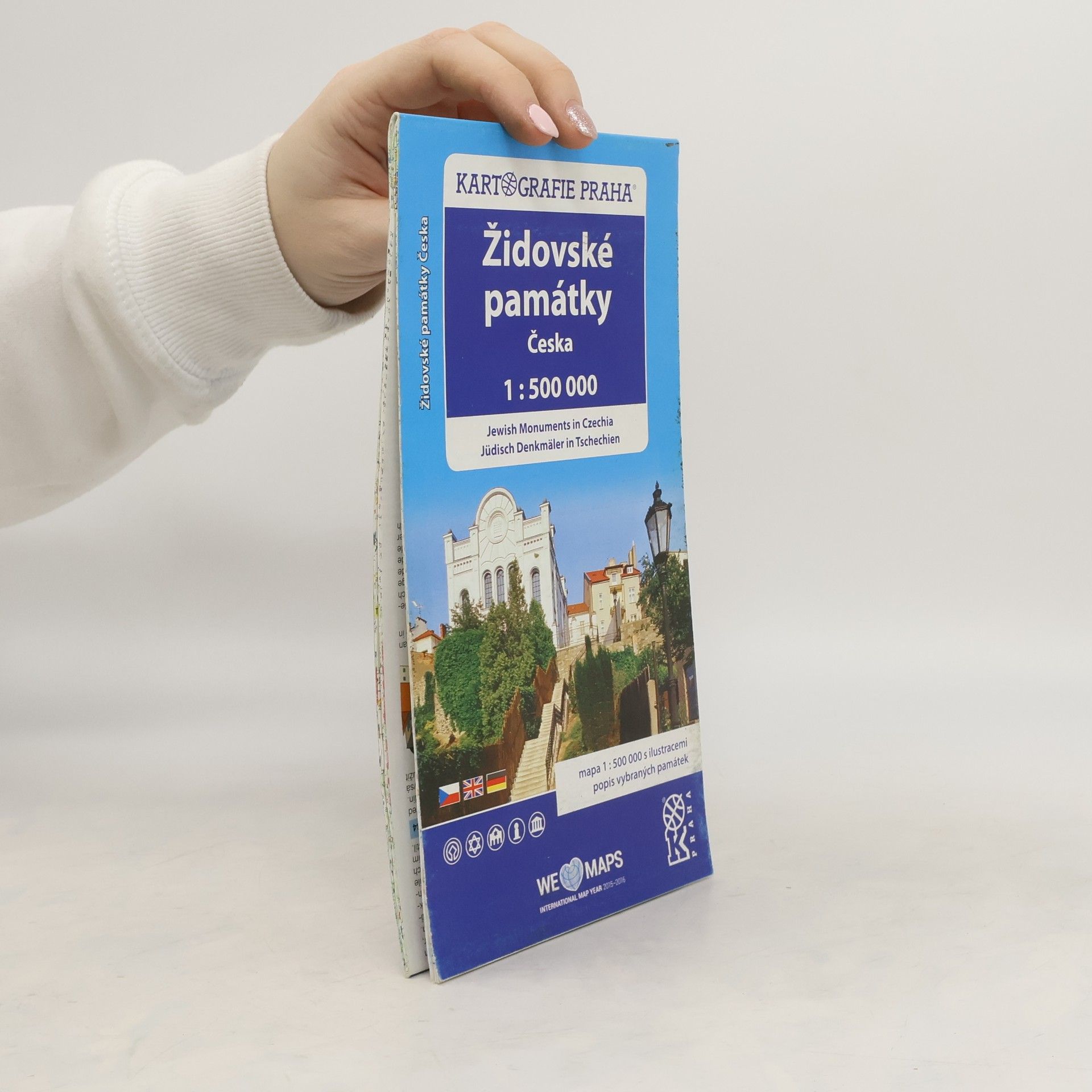 Kolektív autorov Židovské památky Česka. Jewish monuments in Czechia. Jüdische Denkmäler in Tschechien : 1:500 000