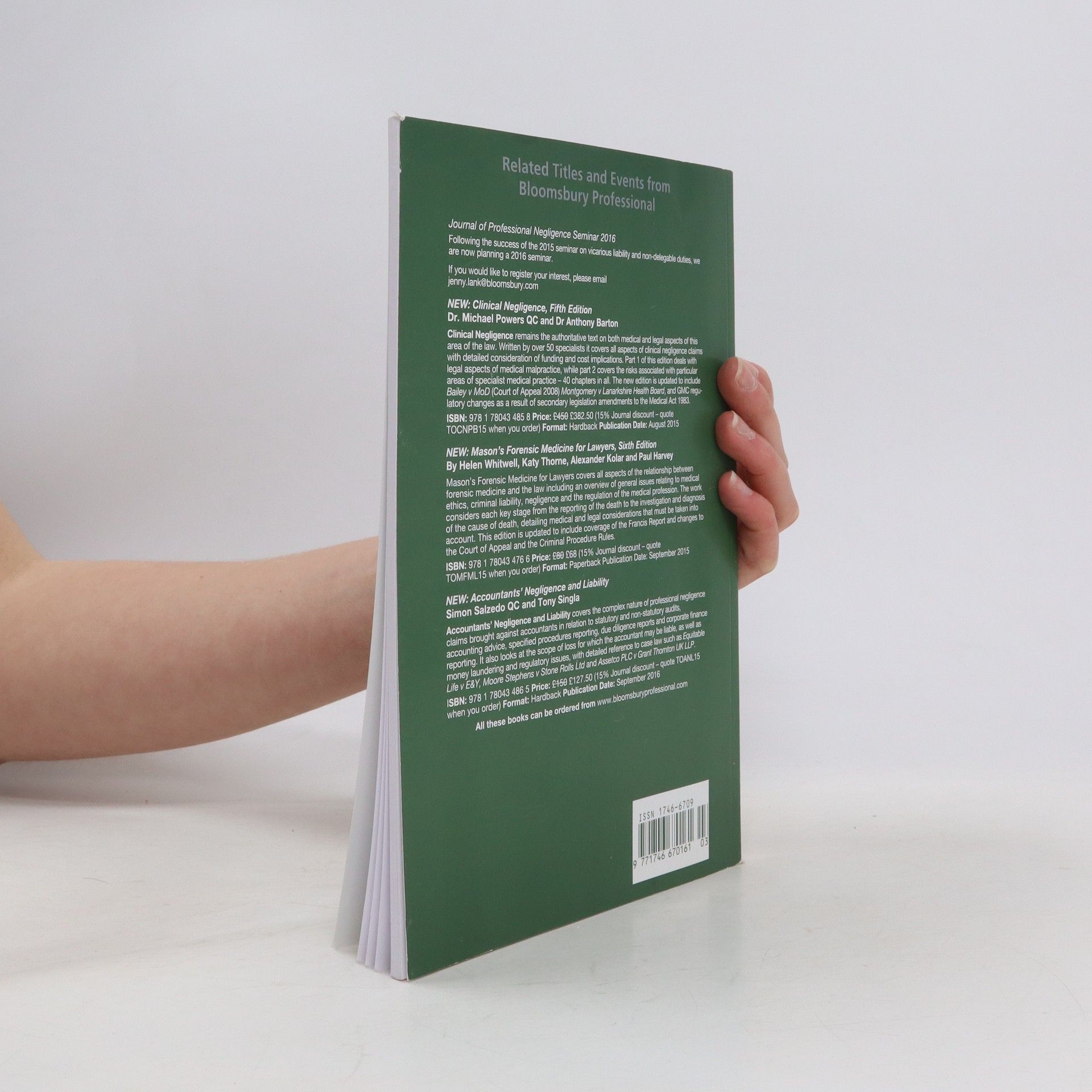 AA.VV. Journal of Professional Negligence 3/2016