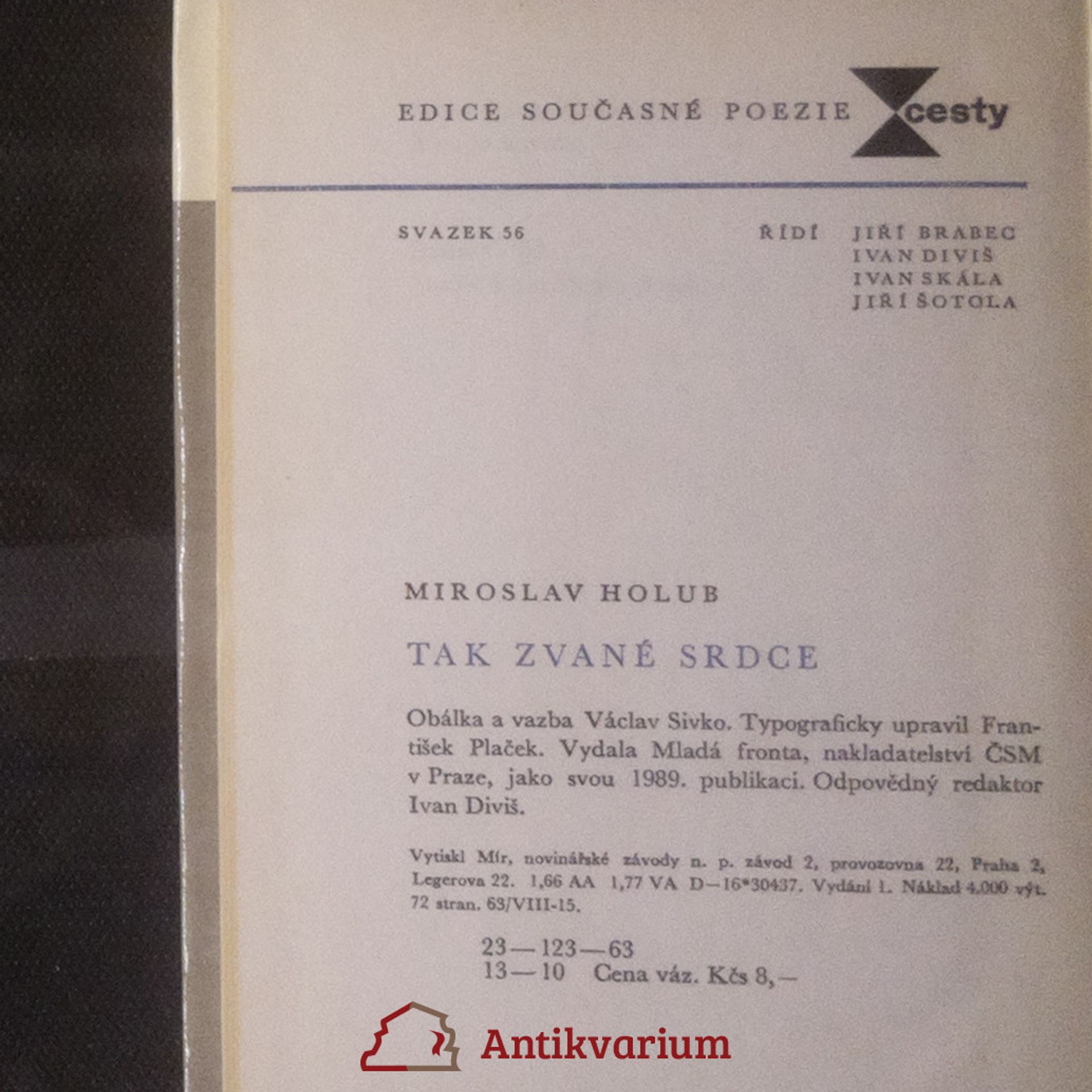 Miroslav Holub Tak zvané srdce